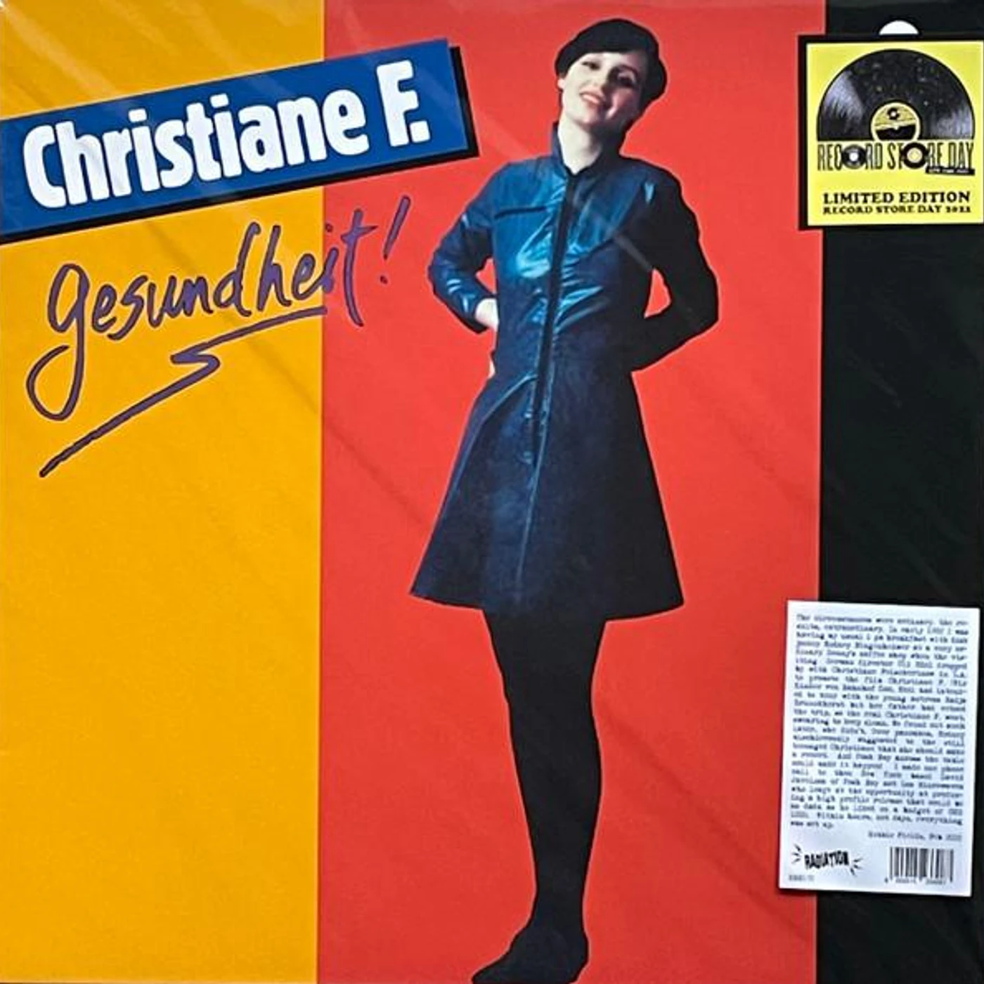 Christiane F. GESUNDHEIT Vinyl Record