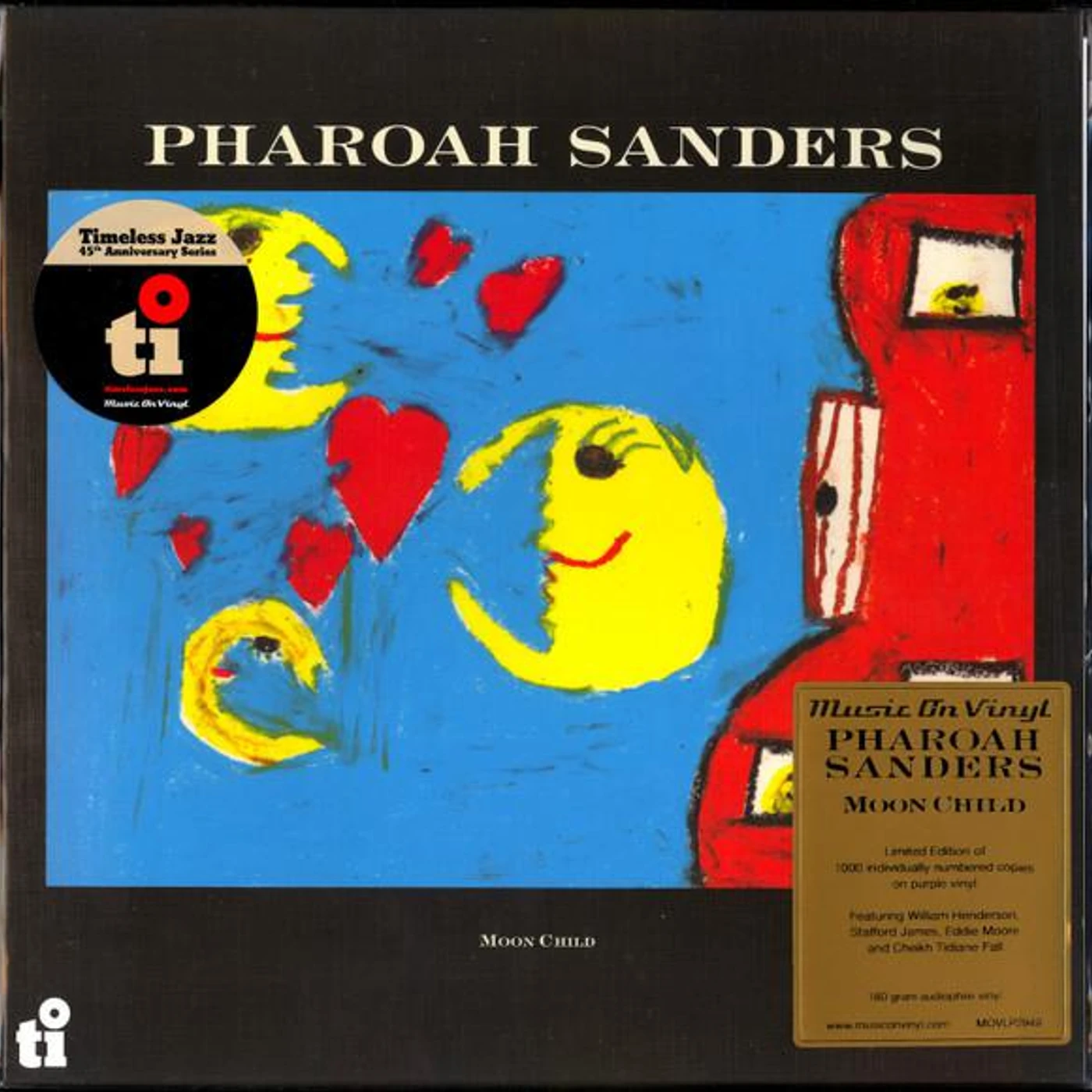 Pharoah Sanders MOON CHILD (180G/SLEEVE PRINTED ON HEAVY CARDBOARD CARTON W/ LINEN LAMINATE FINISH) Vinyl Record