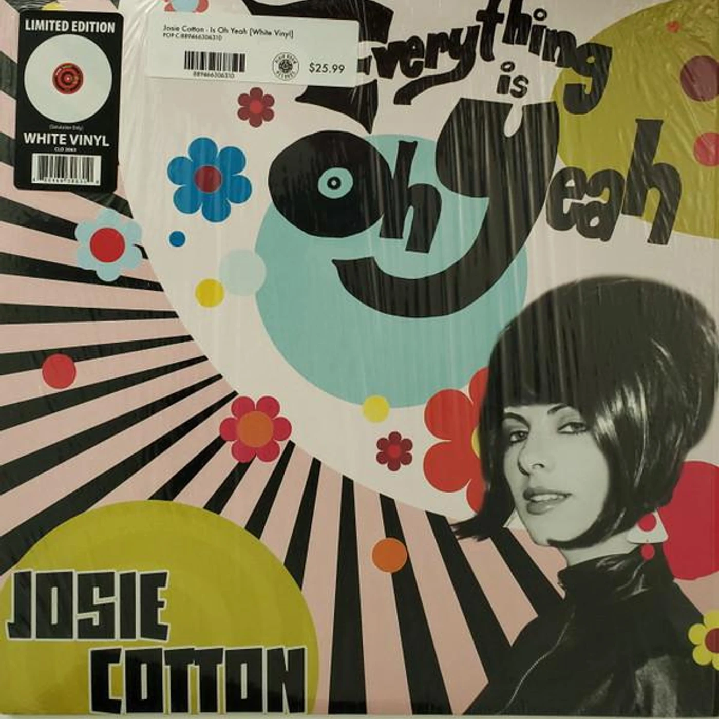 Josie Cotton EVERYTHING IS OH YEAH (WHITE VINYL) Vinyl Record