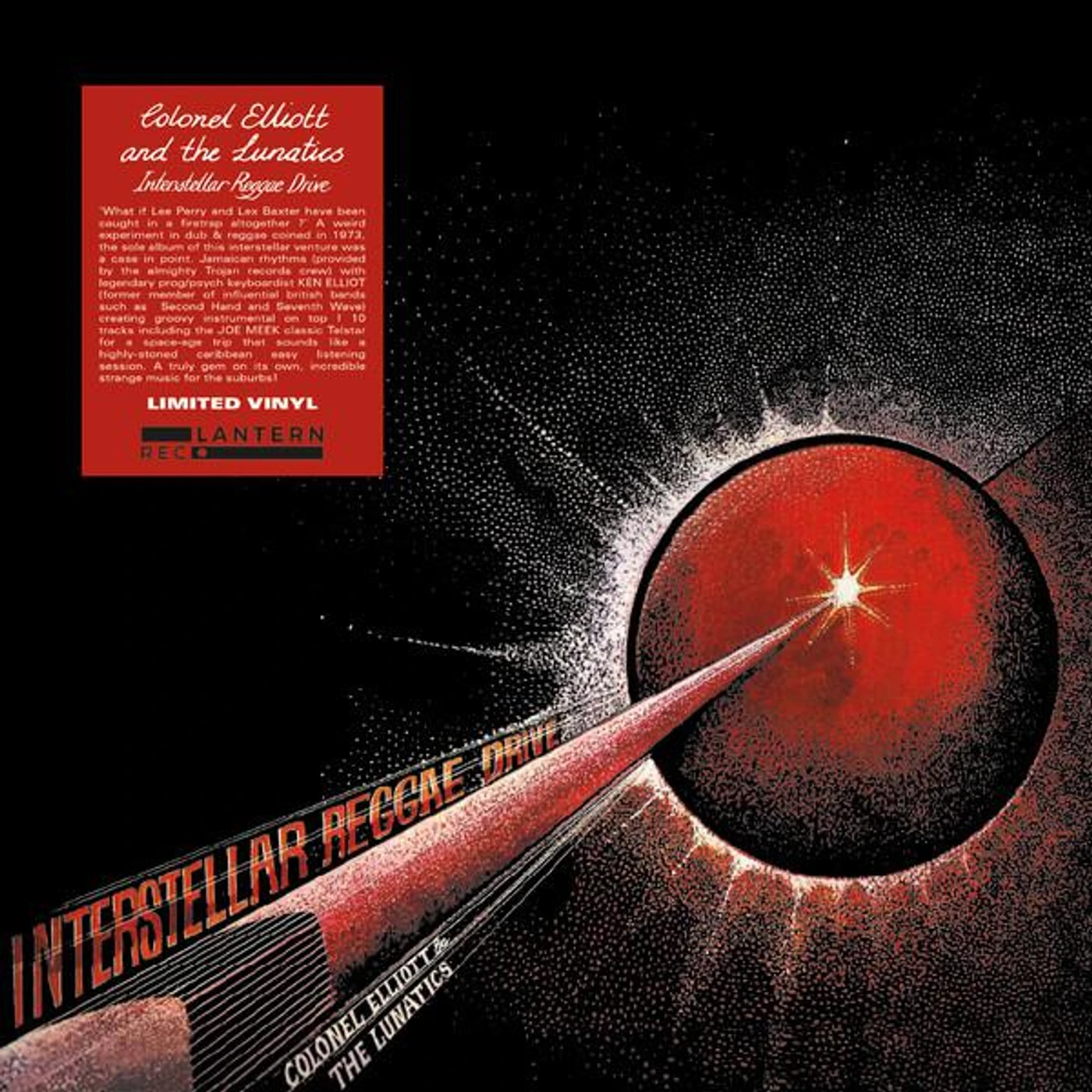 Colonel Elliott & The Lunatics INTERSTELLAR REGGAE Vinyl Record