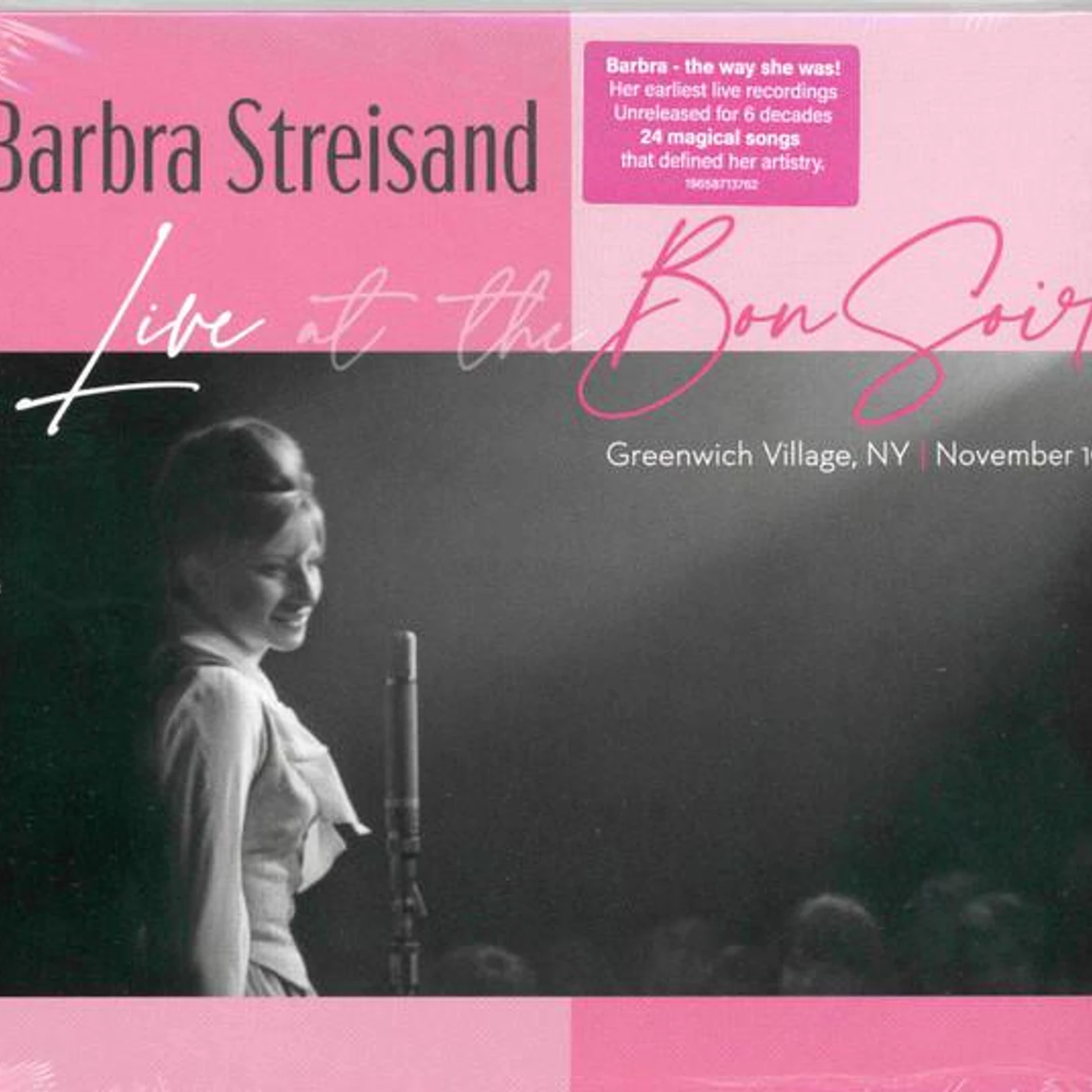 Barbra Streisand LIVE AT THE BON SOIR CD