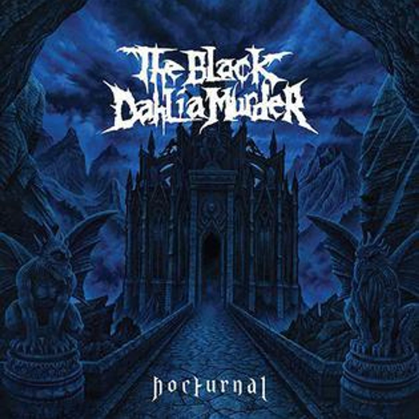 The Black Dahlia Murder Nocturnal (Blue & White Marbled) Vinyl Record