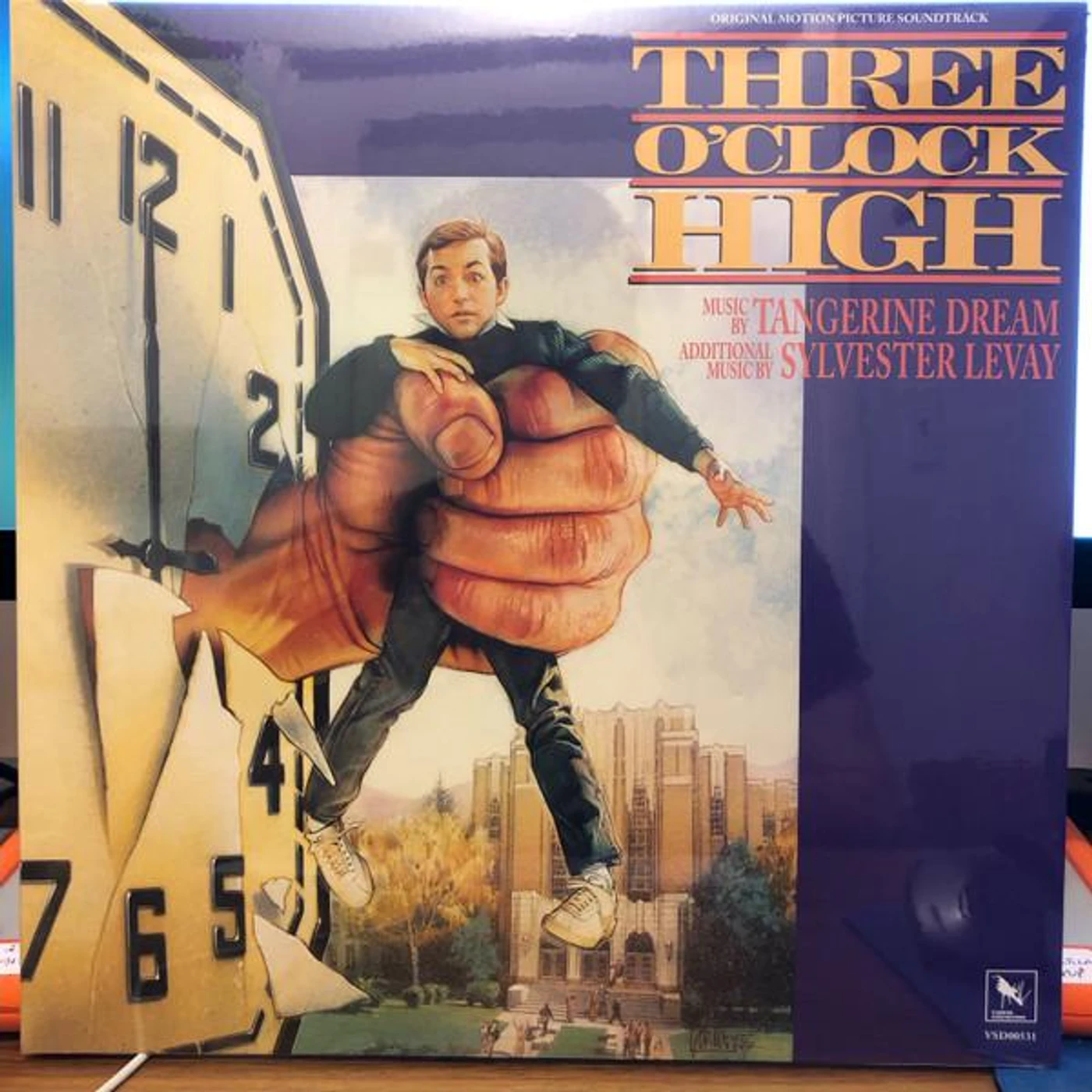 Tangerine Dream THREE O'CLOCK HIGH Original Soundtrack (BLUE VINYL) Vinyl Record