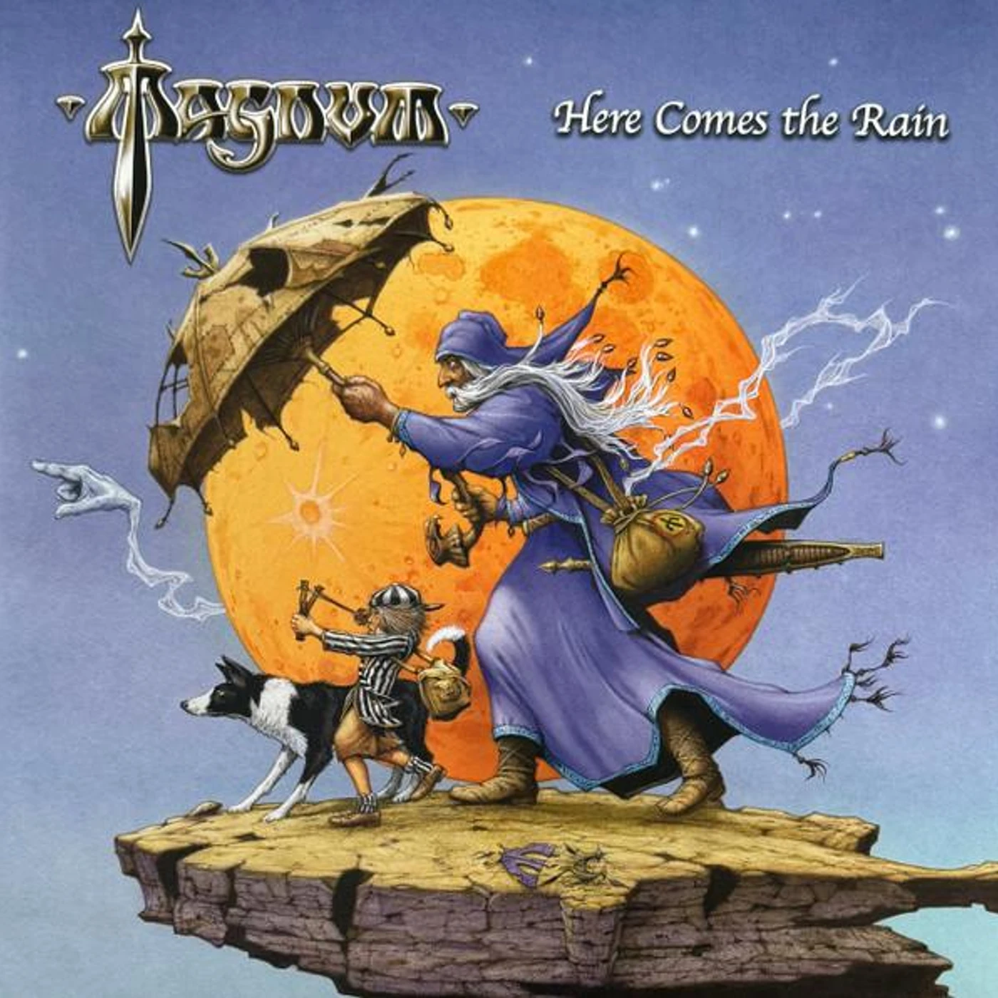 Magnum Here Comes The Rain (2LP/Solid Blue Vinyl) Vinyl Record