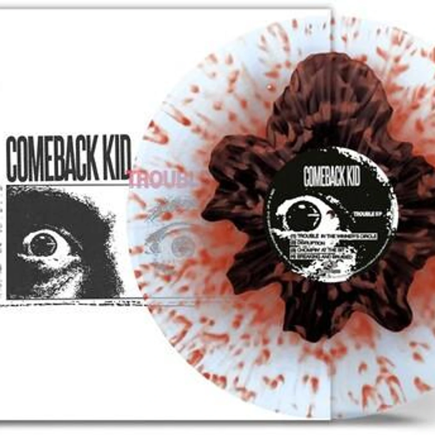 Comeback Kid TROUBLE EP (CLEAR/BLACK YOLK W/ RED SPLATTER VINYL) Vinyl Record