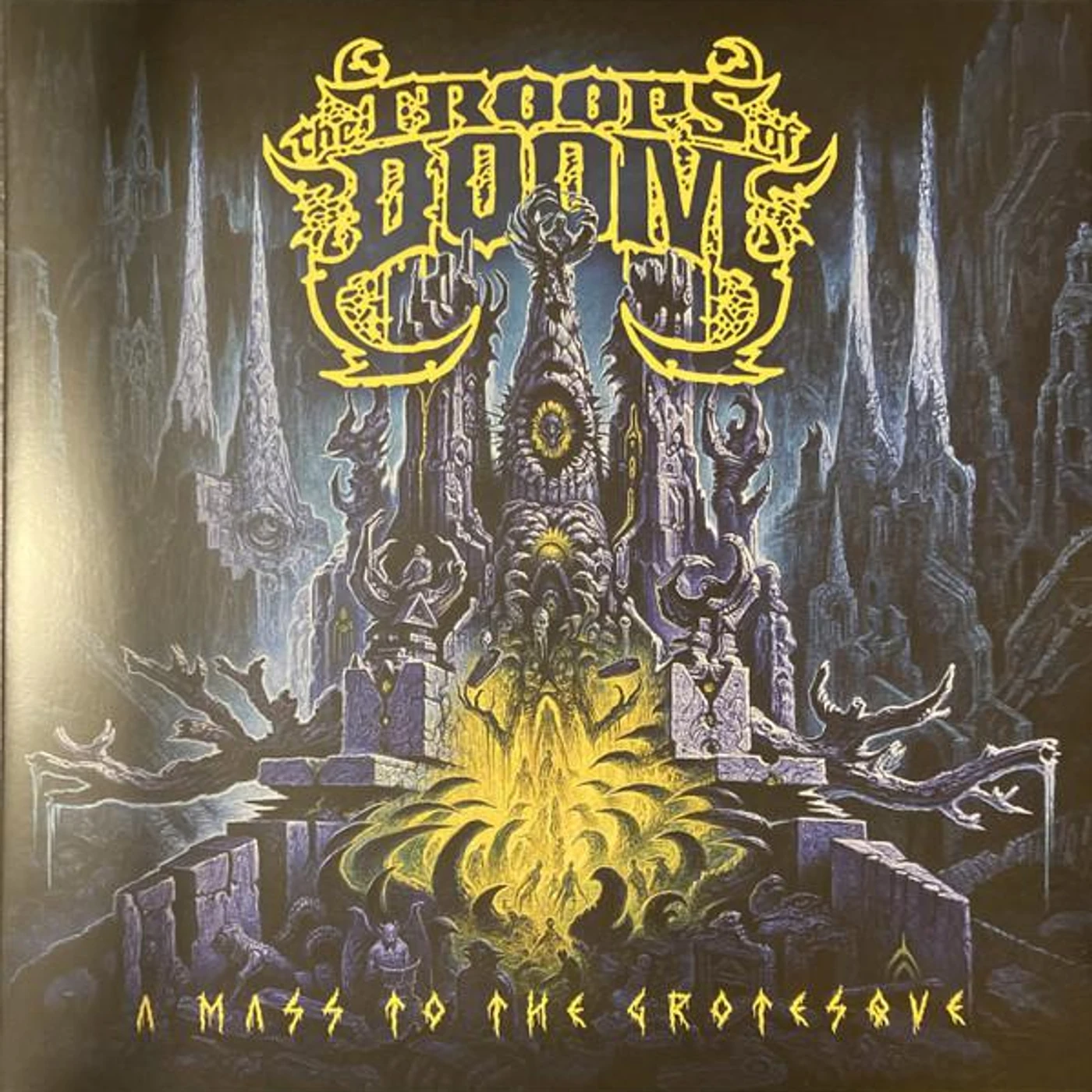 The Troops of Doom MASS TO THE GROTESQUE (YELLOW VINYL) Vinyl Record