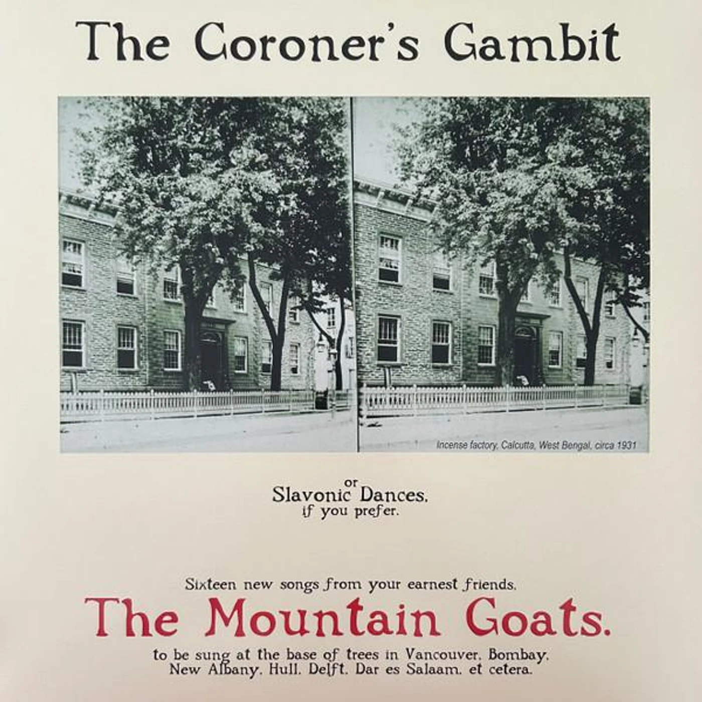 The Mountain Goats CORONER'S GAMBIT (REISSUE) Vinyl Record