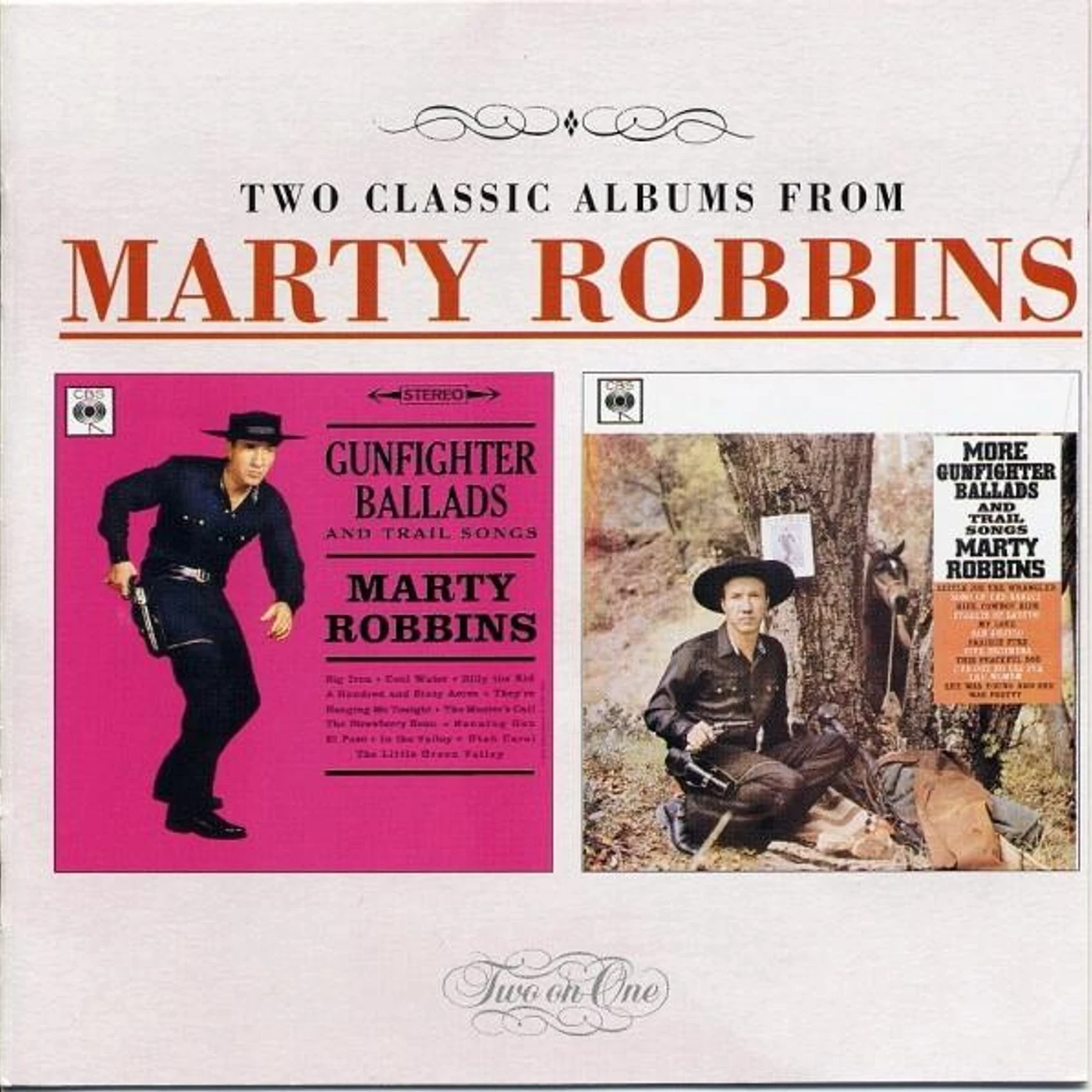 Marty Robbins GUNFIGHTER BALLADS AND TRAIL SONGS / MORE GUNFIGHTER BALLADS CD