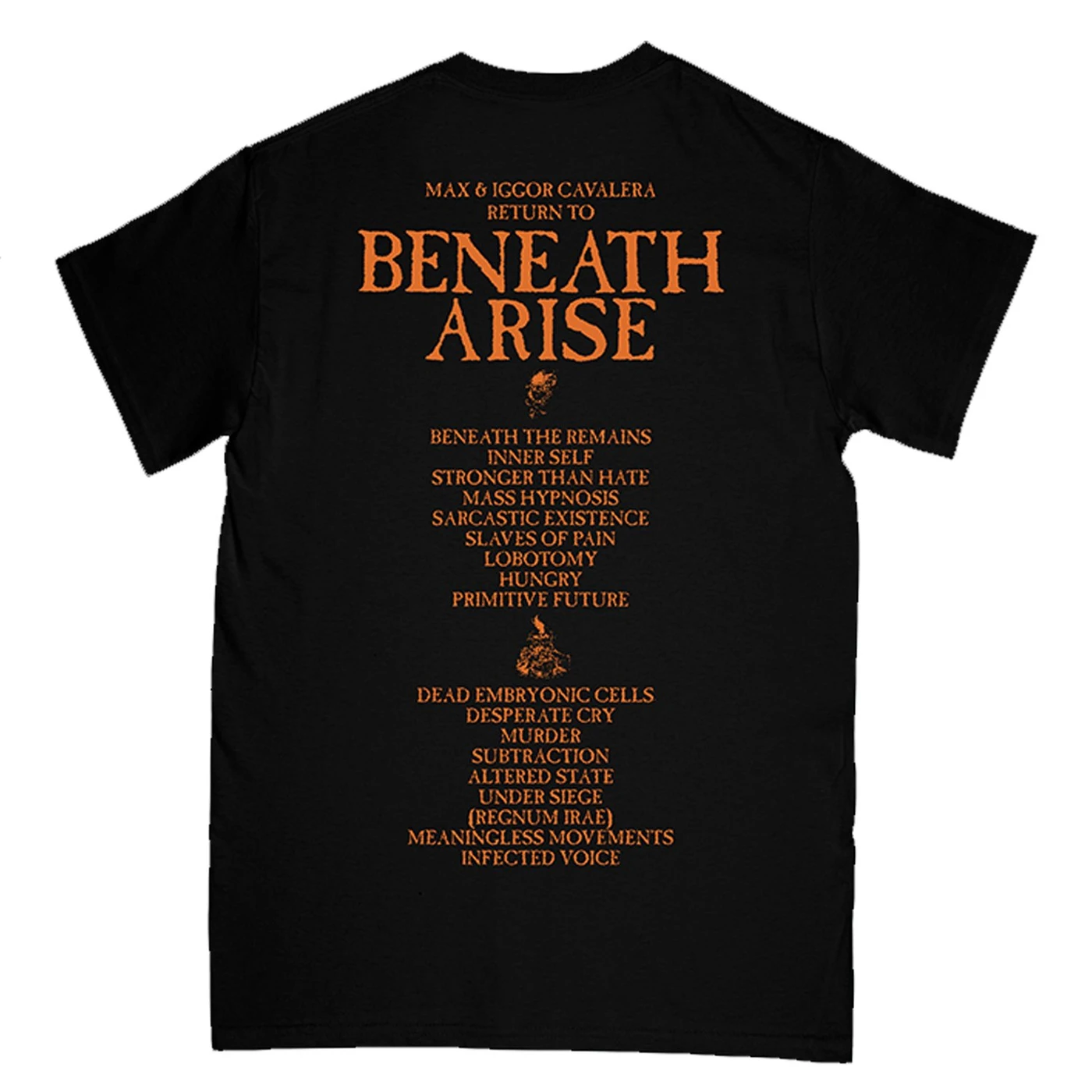 Cavalera Conspiracy Beneath Arise Tracklisting Womens T-Shirt (Black)
