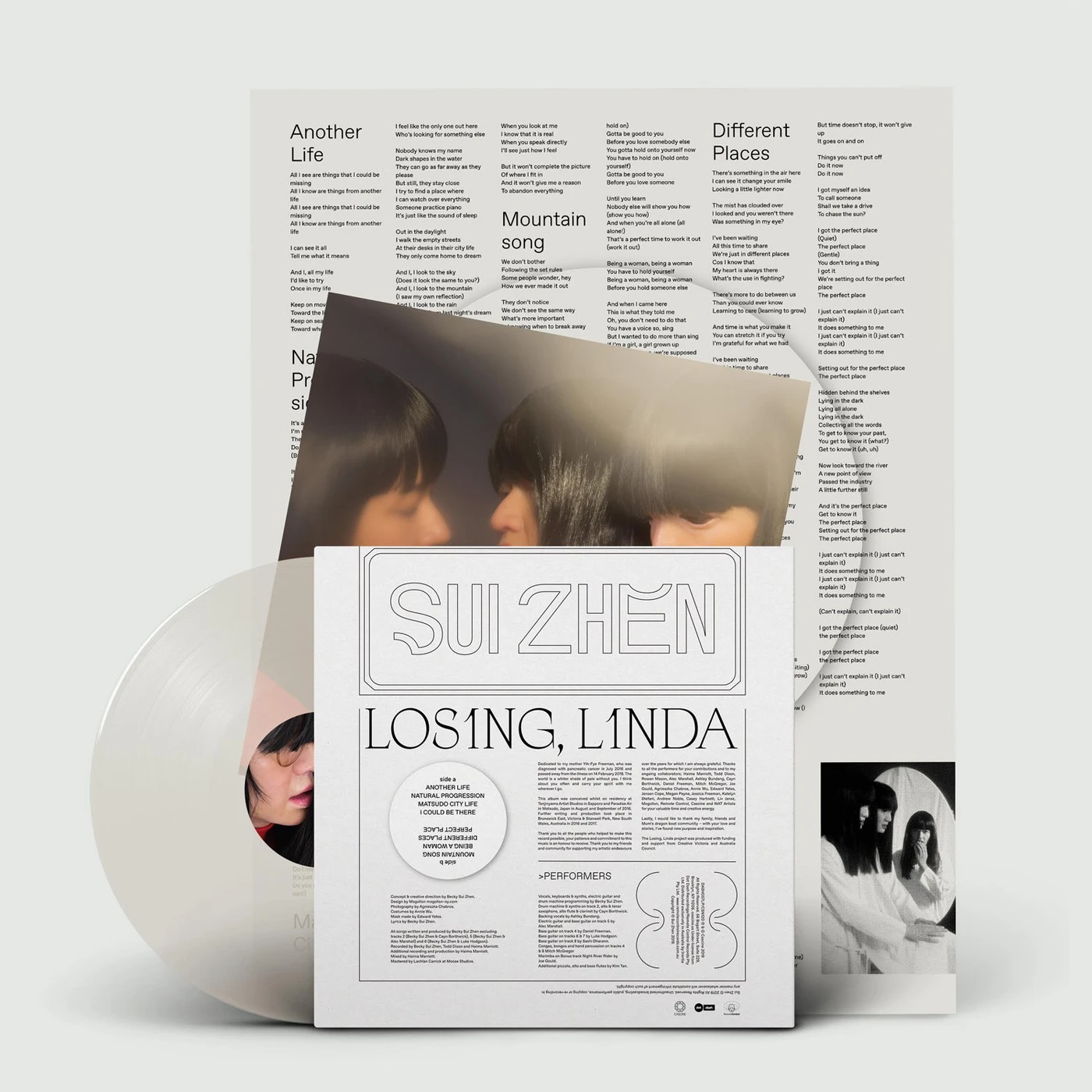 Sui Zhen Losing, Linda LP (Cloudy Transparent) (Vinyl)