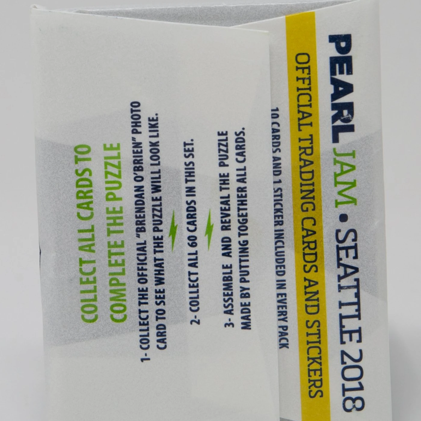 2018 PEARL JAM SEATTLE HOME SHOWS TRADING CARDS PACK