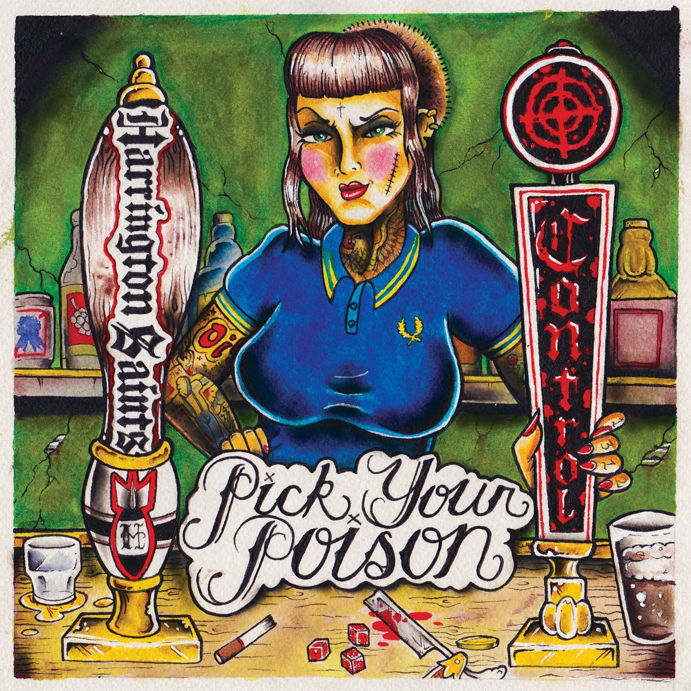 Harrington Saints / Control - Pick Your Poison Split 7" (Vinyl)