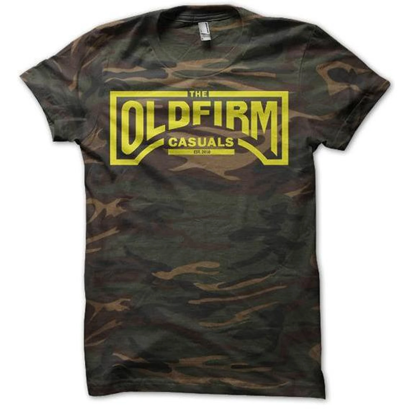 The Old Firm Casuals - Logo - Silver on Black - T-Shirt