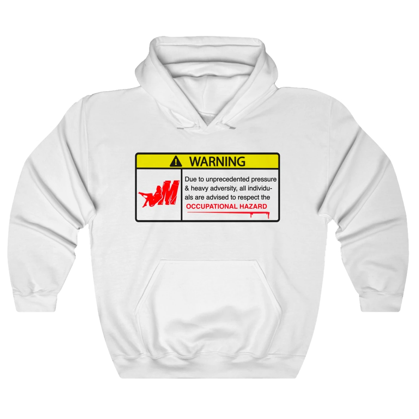 Mozzy Warning - White Hoodie