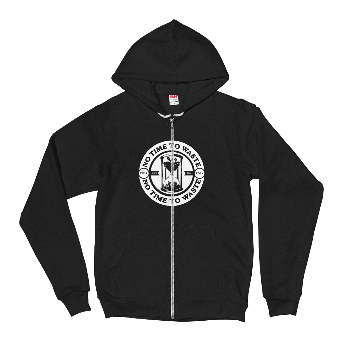 No Time To Waste N.T.T.W Logo Unisex Zip Up Hoodie