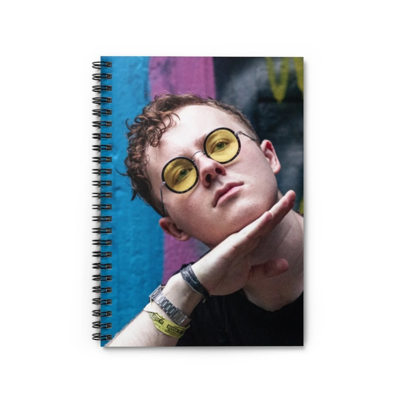 Eddie Island Spiral Journal - Ruled Line Purple Portrait