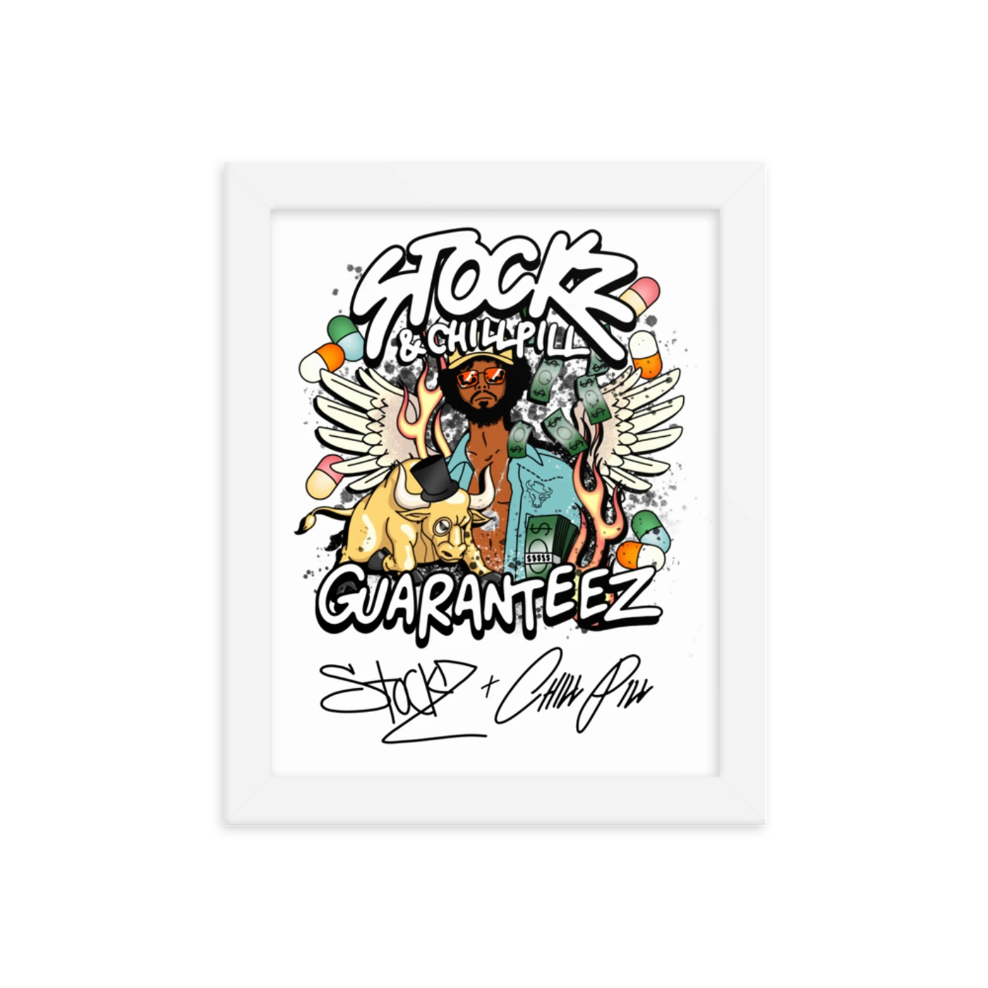 chillpill "Guaranteez" Framed 8x10in Commemorative Artwork