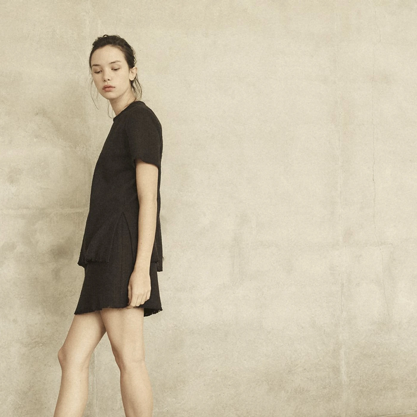 annie hamilton CLASSIC TEE  //  RAW SILK - size 6