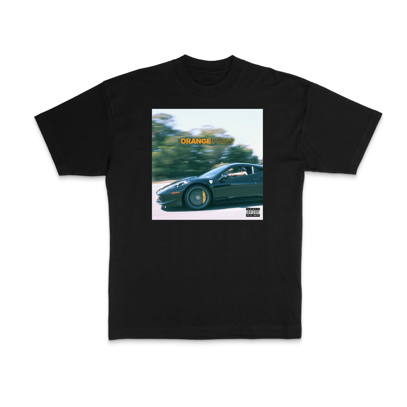 Larry June Orange Print Album Tee