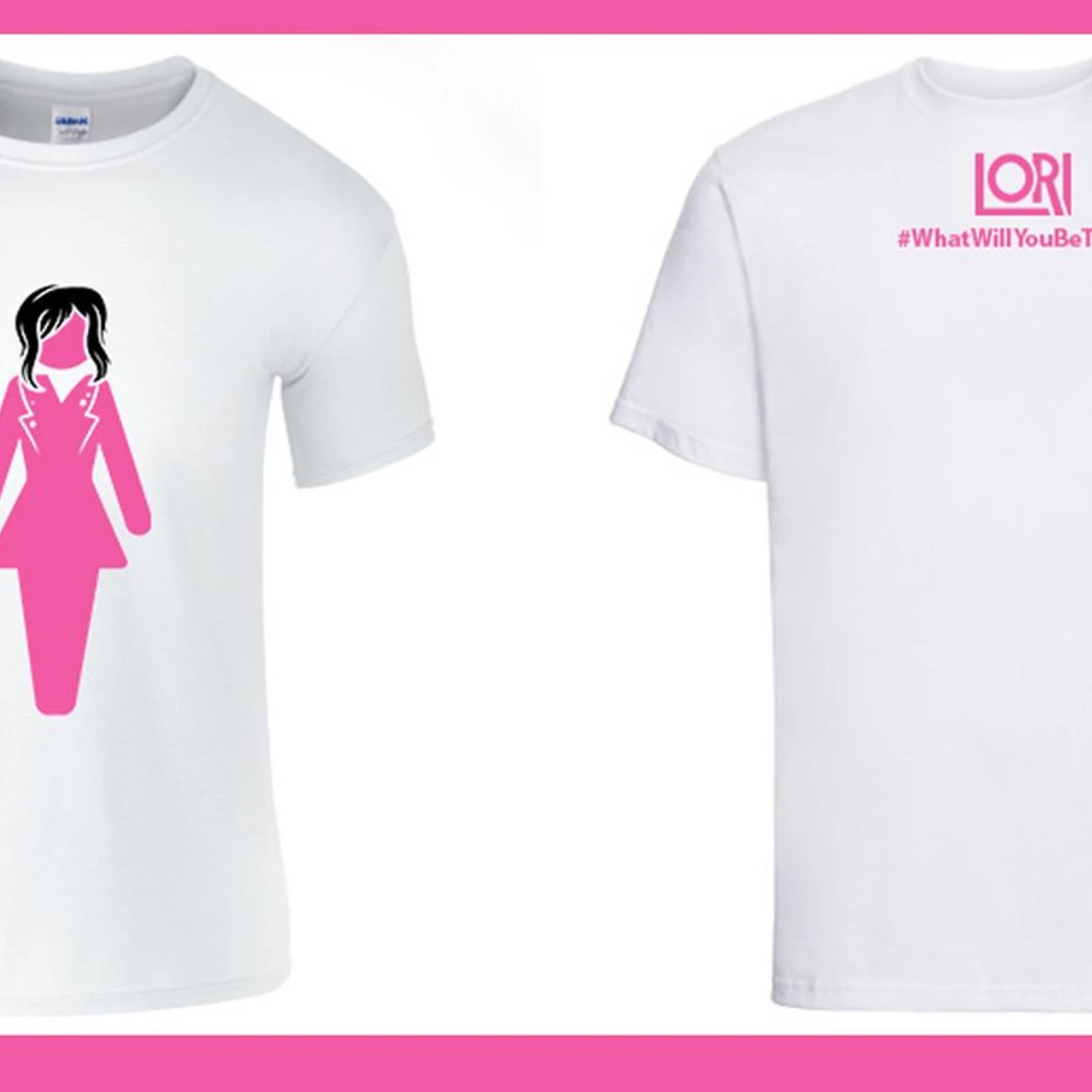 Lori - S / M / L / XL / XXL - 'What Will You Be Today?' White T-Shirt w/ Back Print