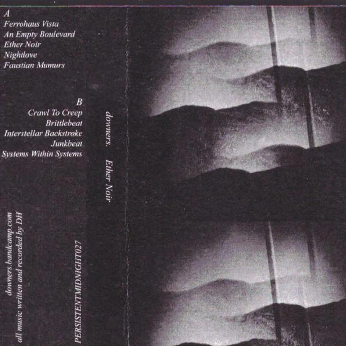 downers. – Ether Noir cassette