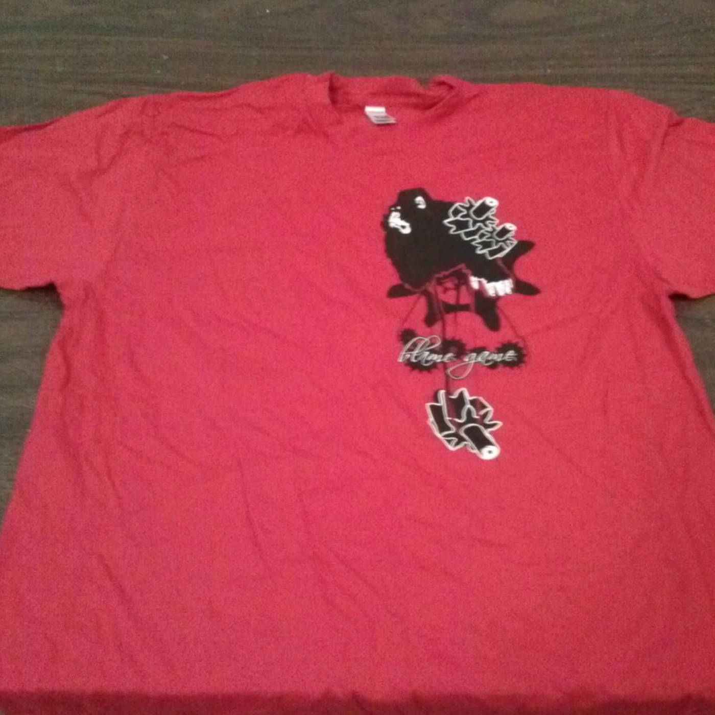Blame Game - Red - X Large Womens T-Shirt