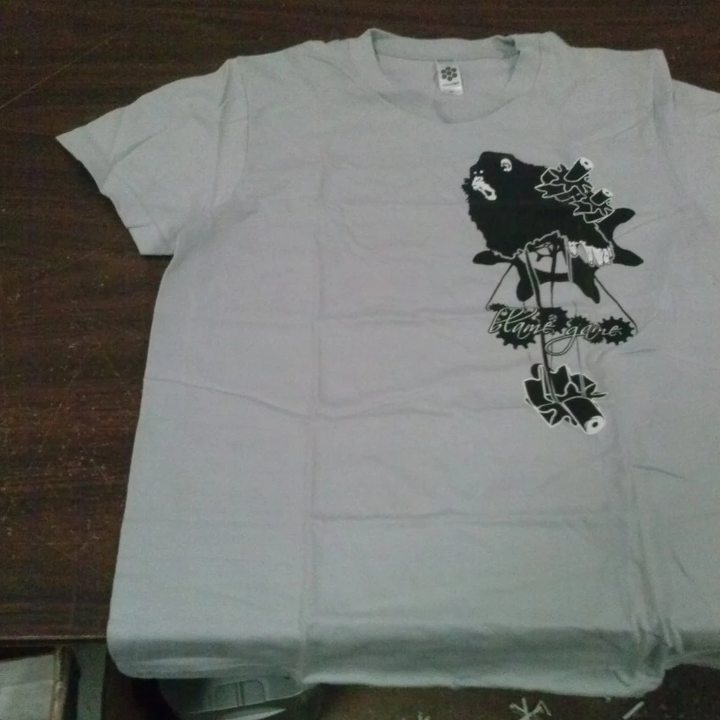 Blame Game - Gray - X Large Womens T-Shirt