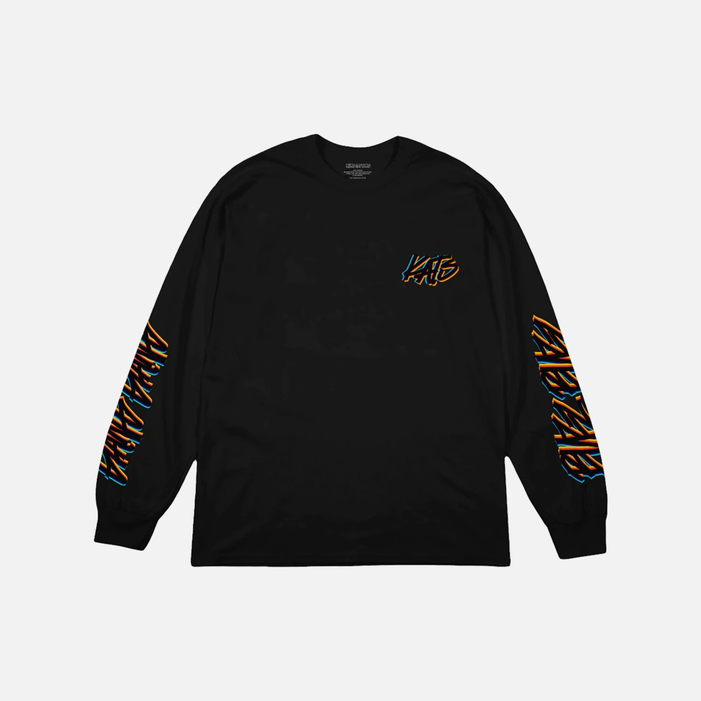 King and The Sting Graffiti Black Long Sleeve
