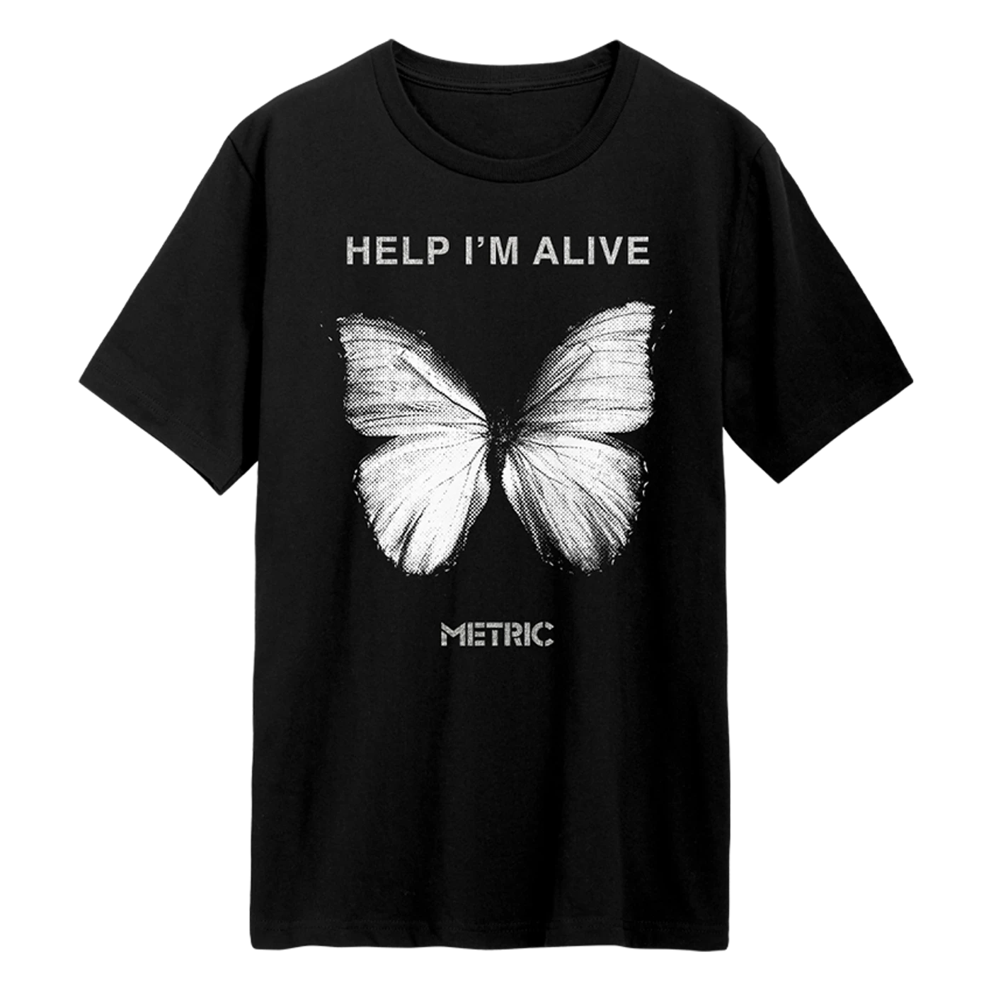 Metric Help I'm Alive Butterfly T-Shirt