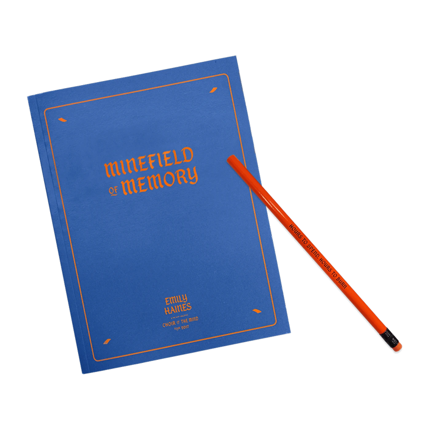Metric Autographed Minefield of Memory Notebook + Pencil