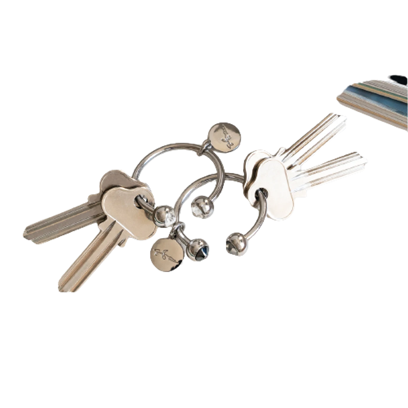 Sarah Brightman Unisex Circle Key Ring - Crystal
