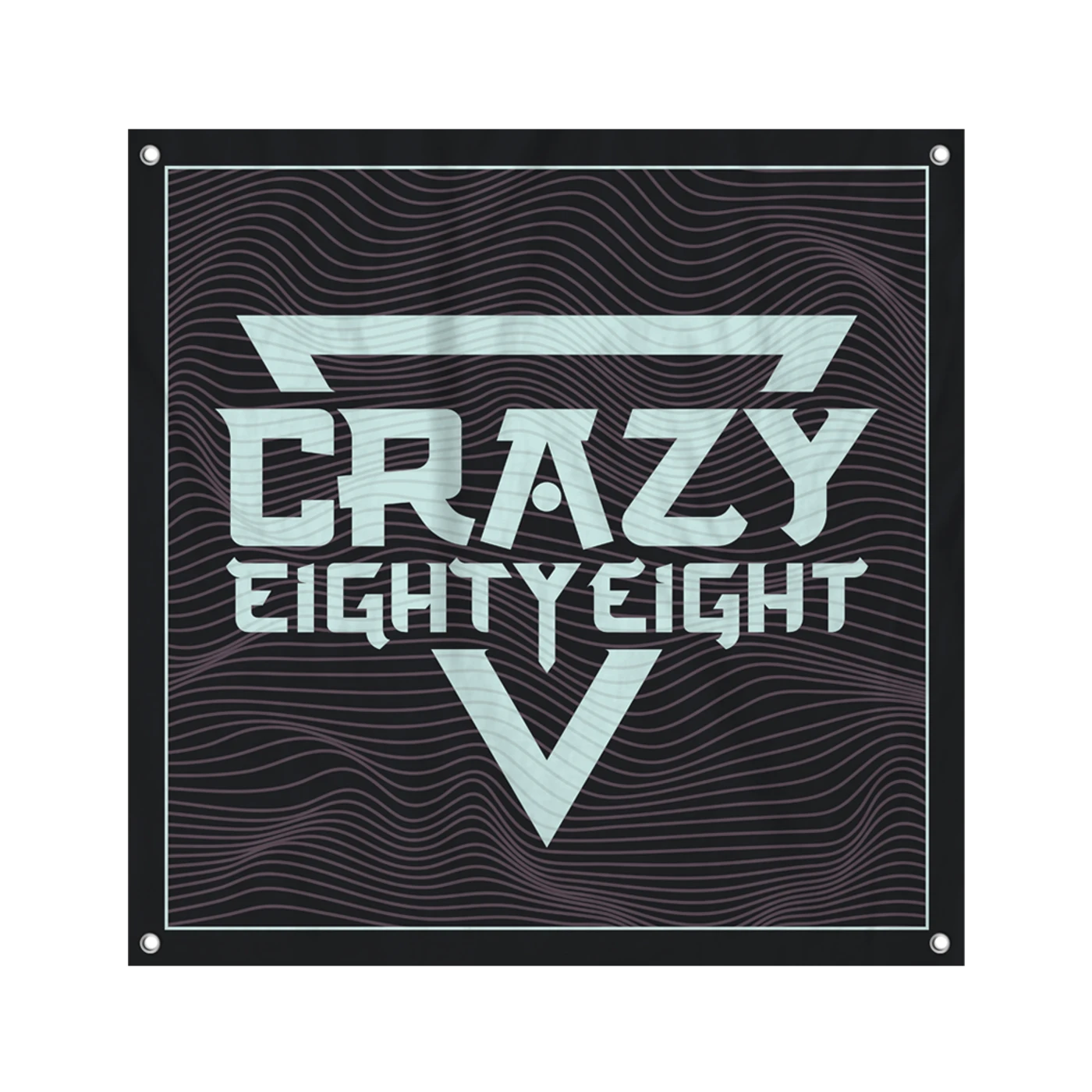 CrazyEightyEight Logo Wall Flag