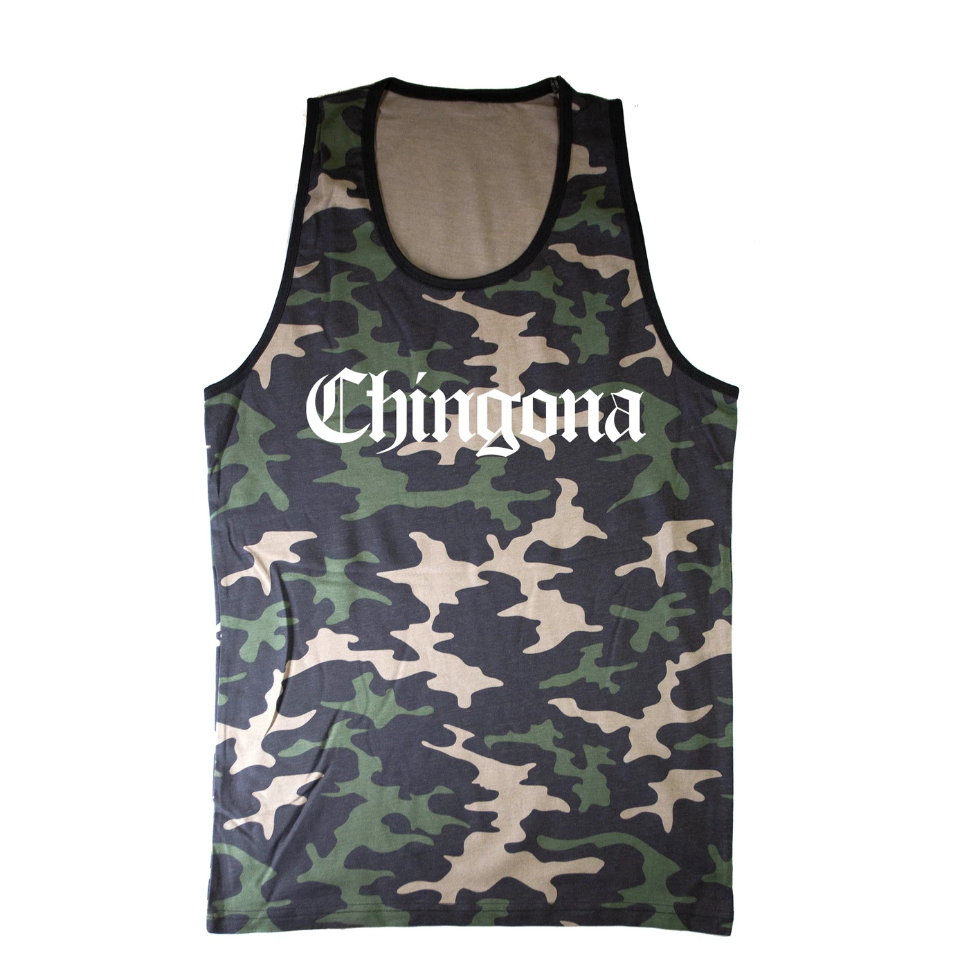 George Lopez Chingona "Regular" Camo Tank Top