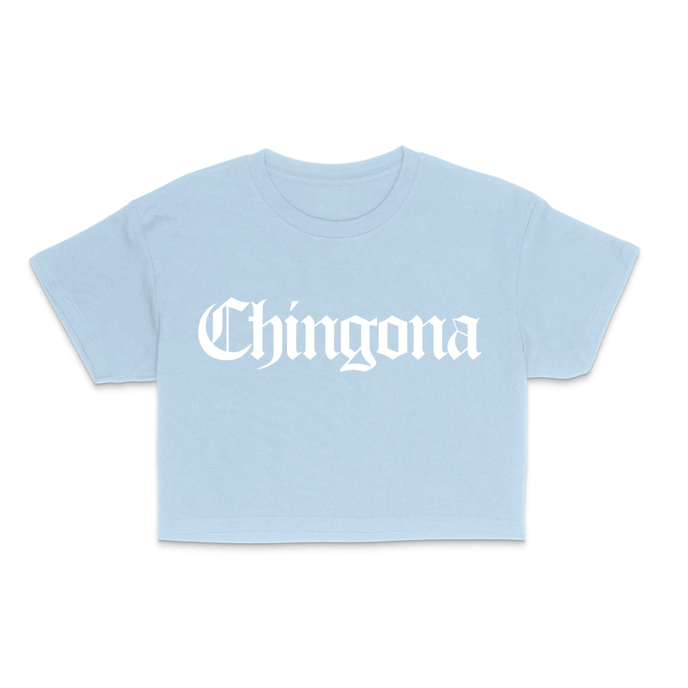 George Lopez Chingona "Sky Blue" Cropped Tee