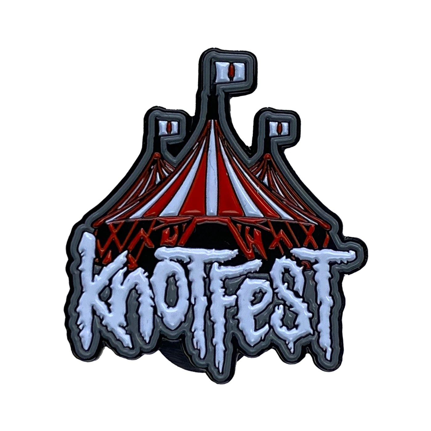 Knotfest Roadshow Tent Engraved Metal Pin
