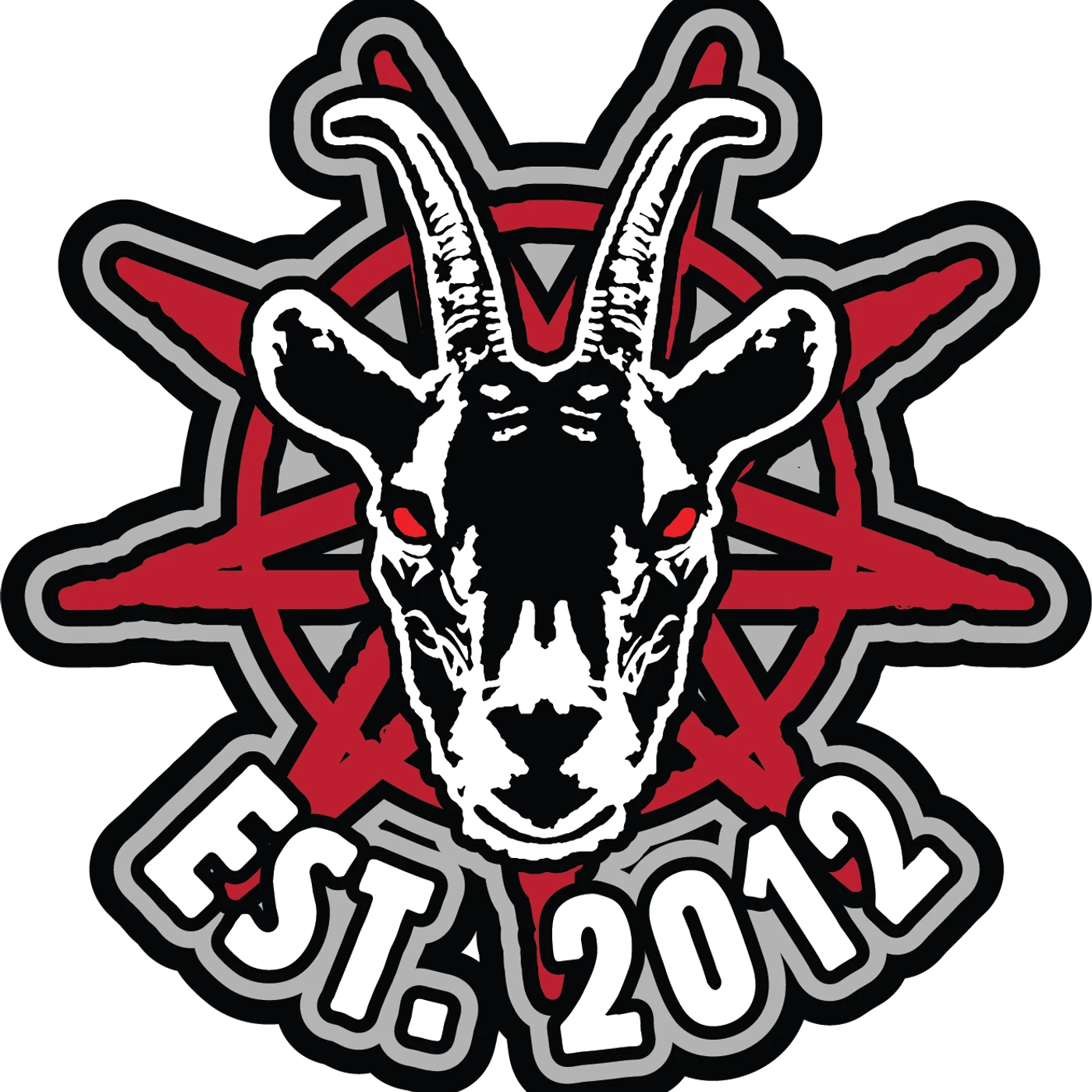 Knotfest Goat Head EST. 2012 Engraved Metal Pin