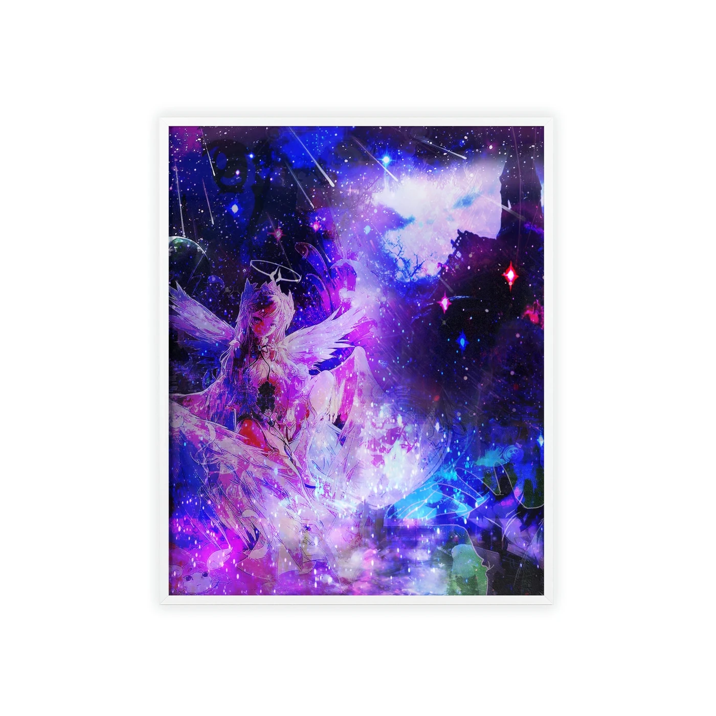 Lil Bruh Gwop WITCH ANGEL FRAMED POSTER