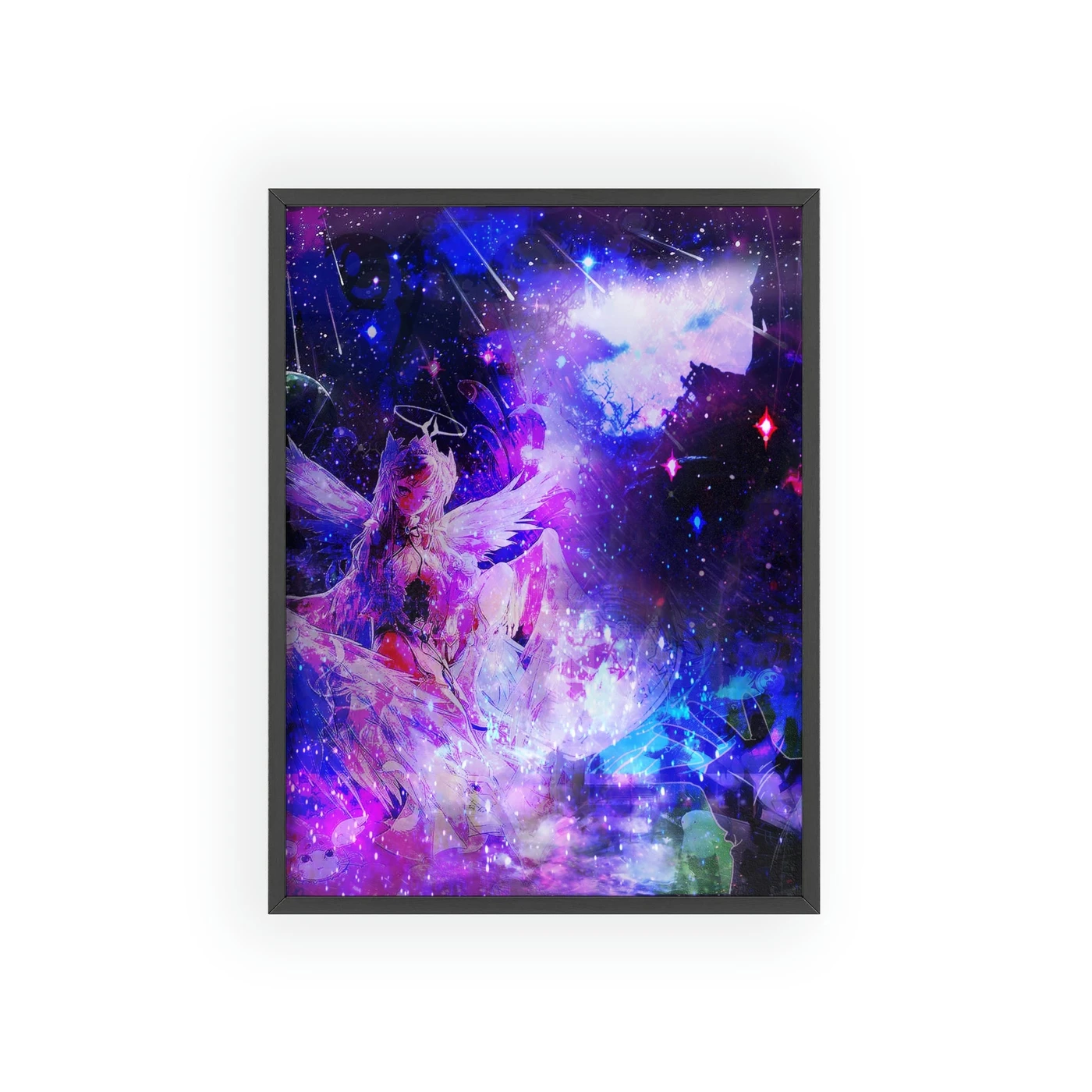 Lil Bruh Gwop WITCH ANGEL FRAMED POSTER