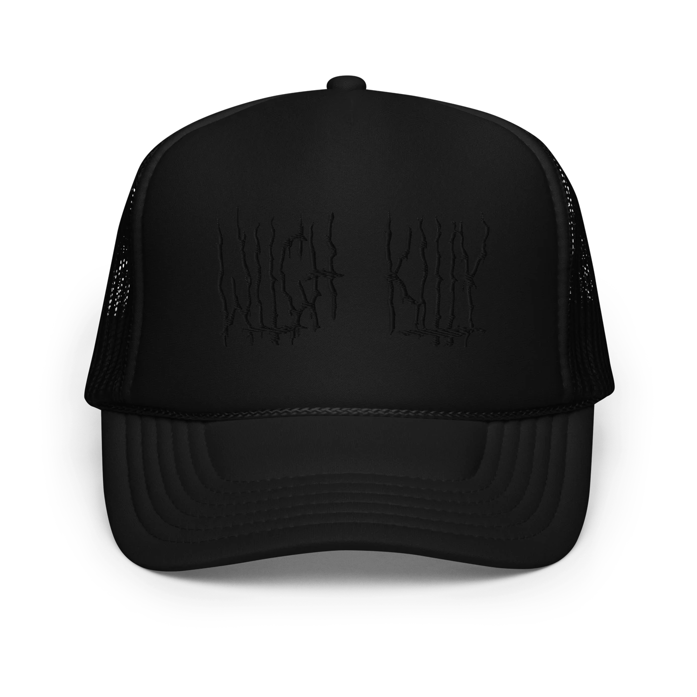 Lil Bruh Gwop WITCH KITTY EMBROIDERED CAP - BLACK