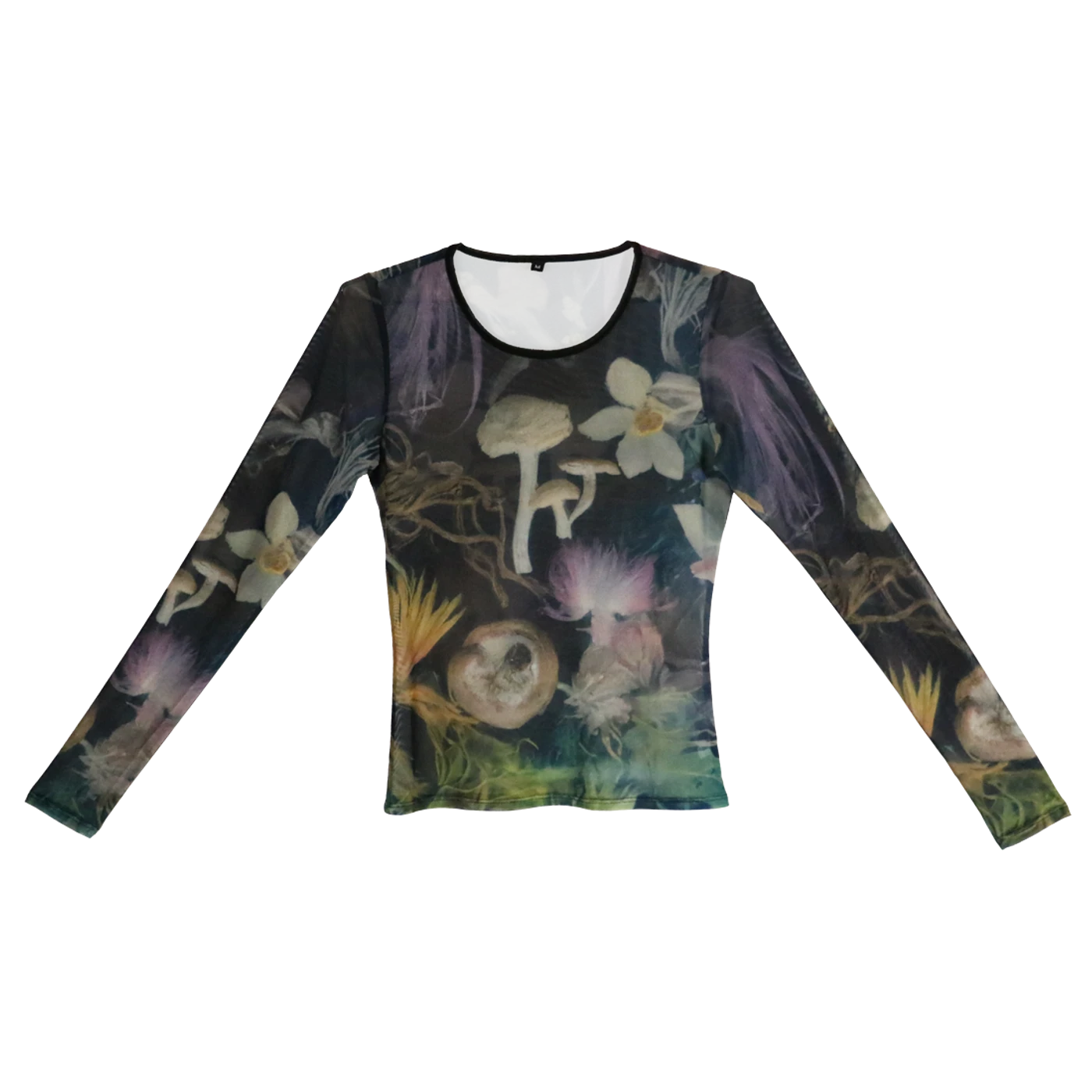 Melanie Martinez Floral Mesh Top