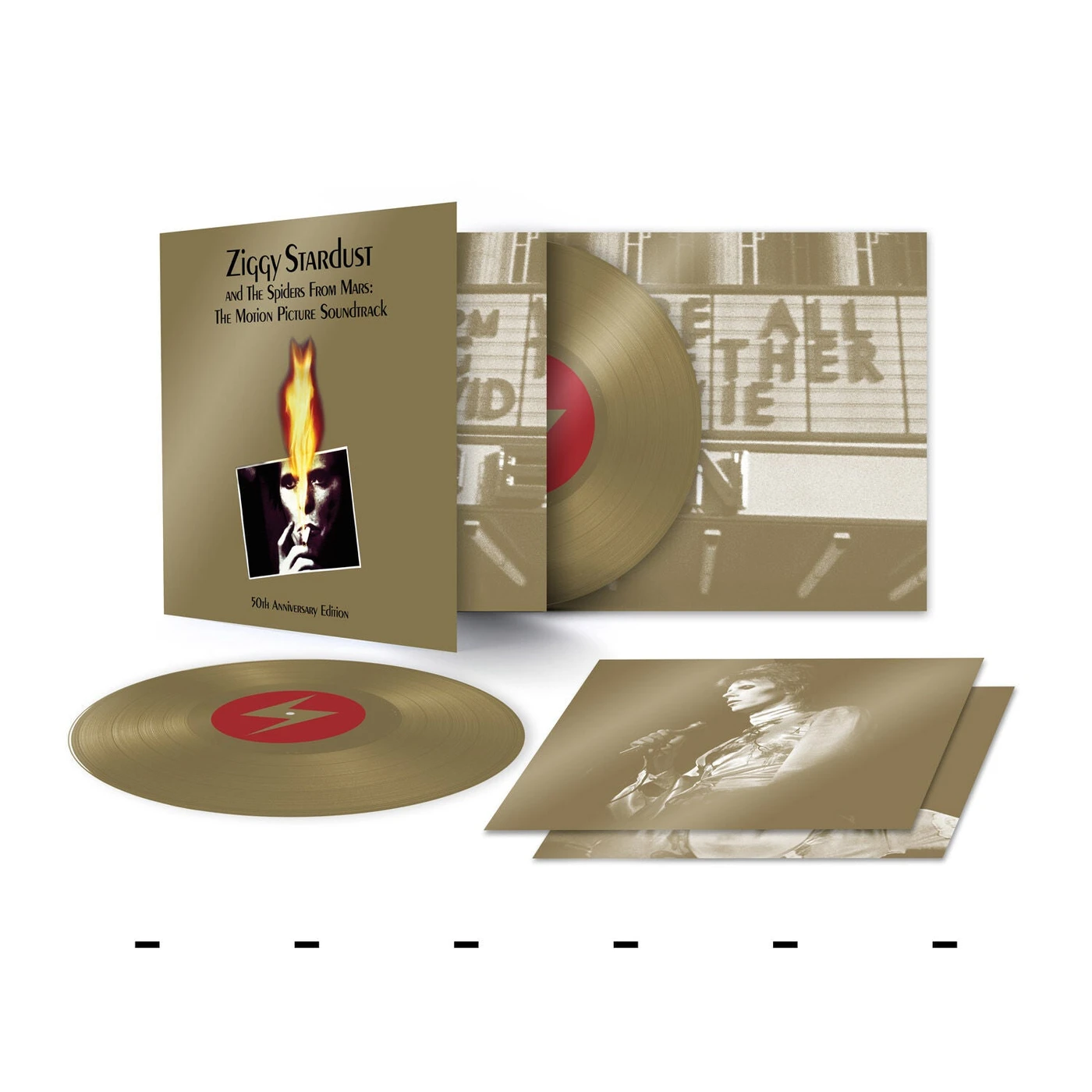 David Bowie Ziggy Stardust and The Spiders From Mars: The Motion Picture Soundtrack [2LP Gold Vinyl]