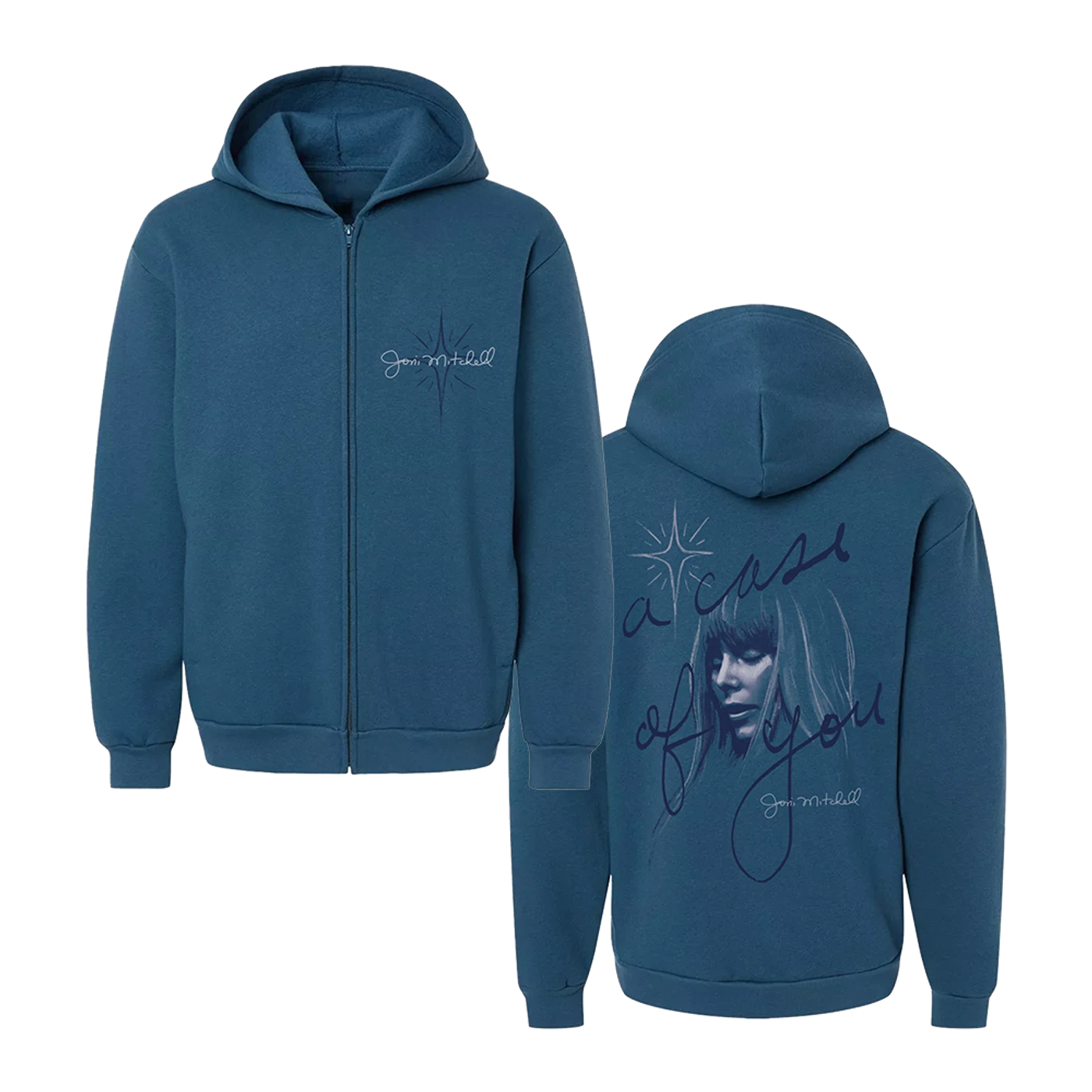 Joni Mitchell Case of You Zip Hoodie
