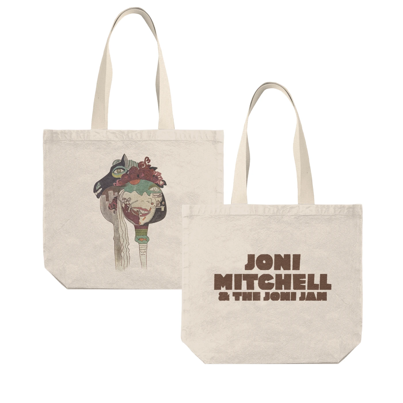 Joni Mitchell Horses Jam Tote