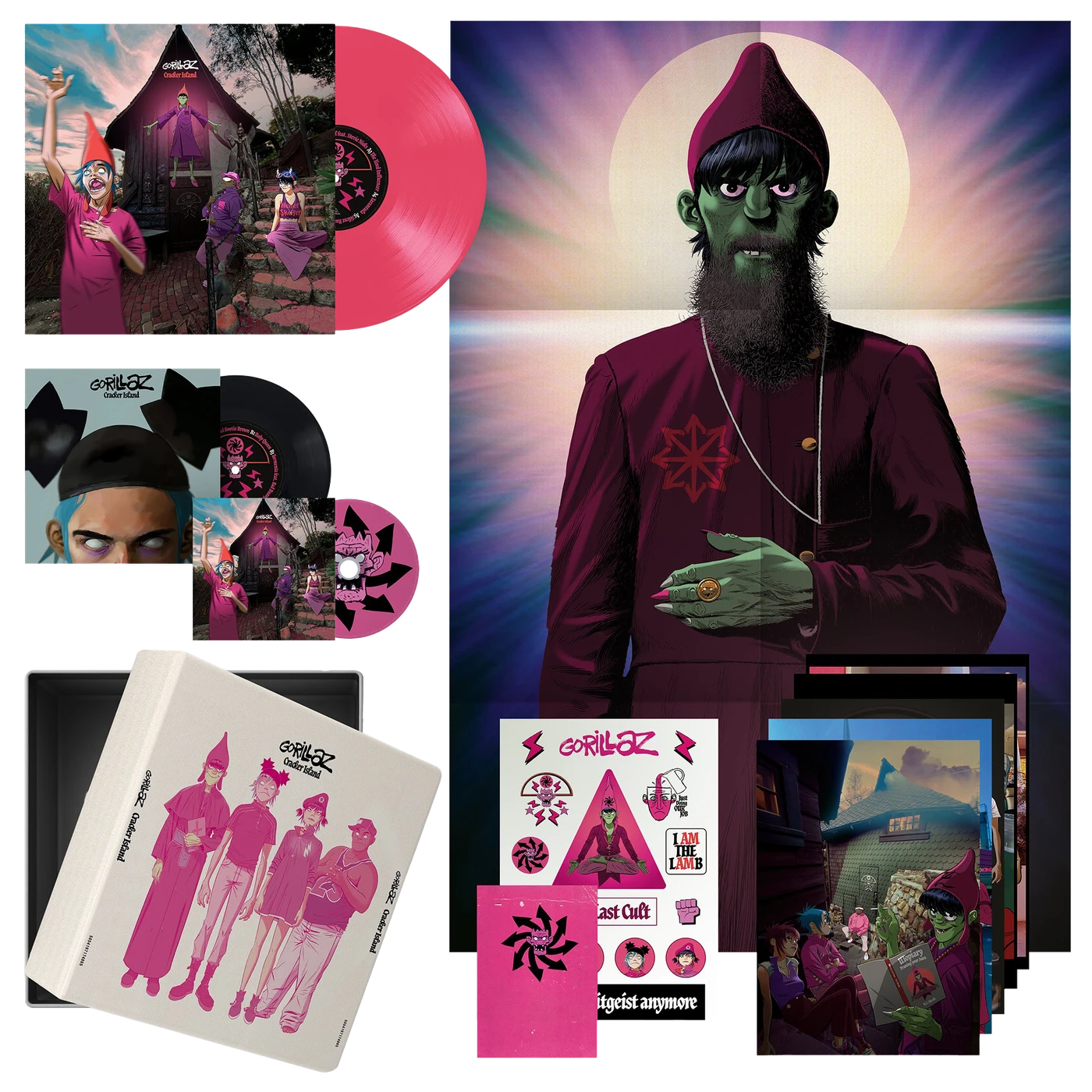 Gorillaz Cracker Island Exclusive 12” Vinyl Deluxe Box