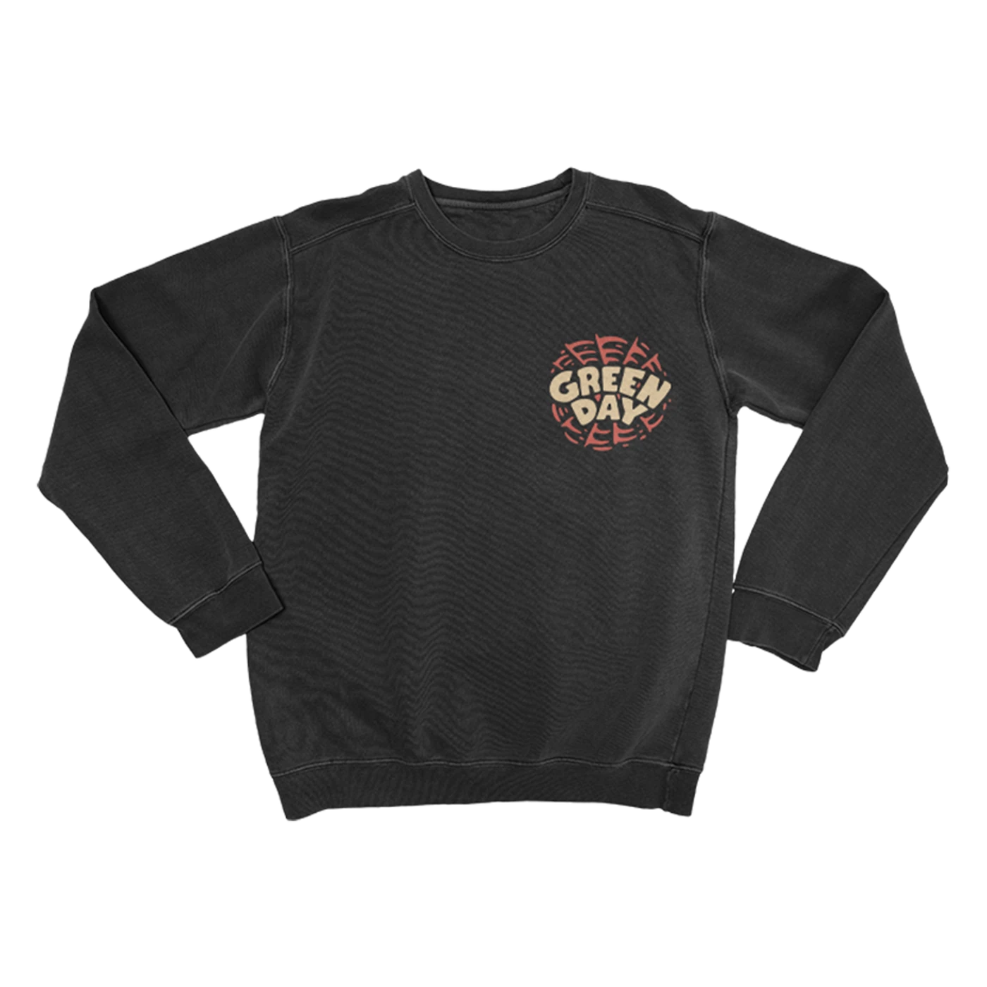 Green Day Skull Spider Crewneck