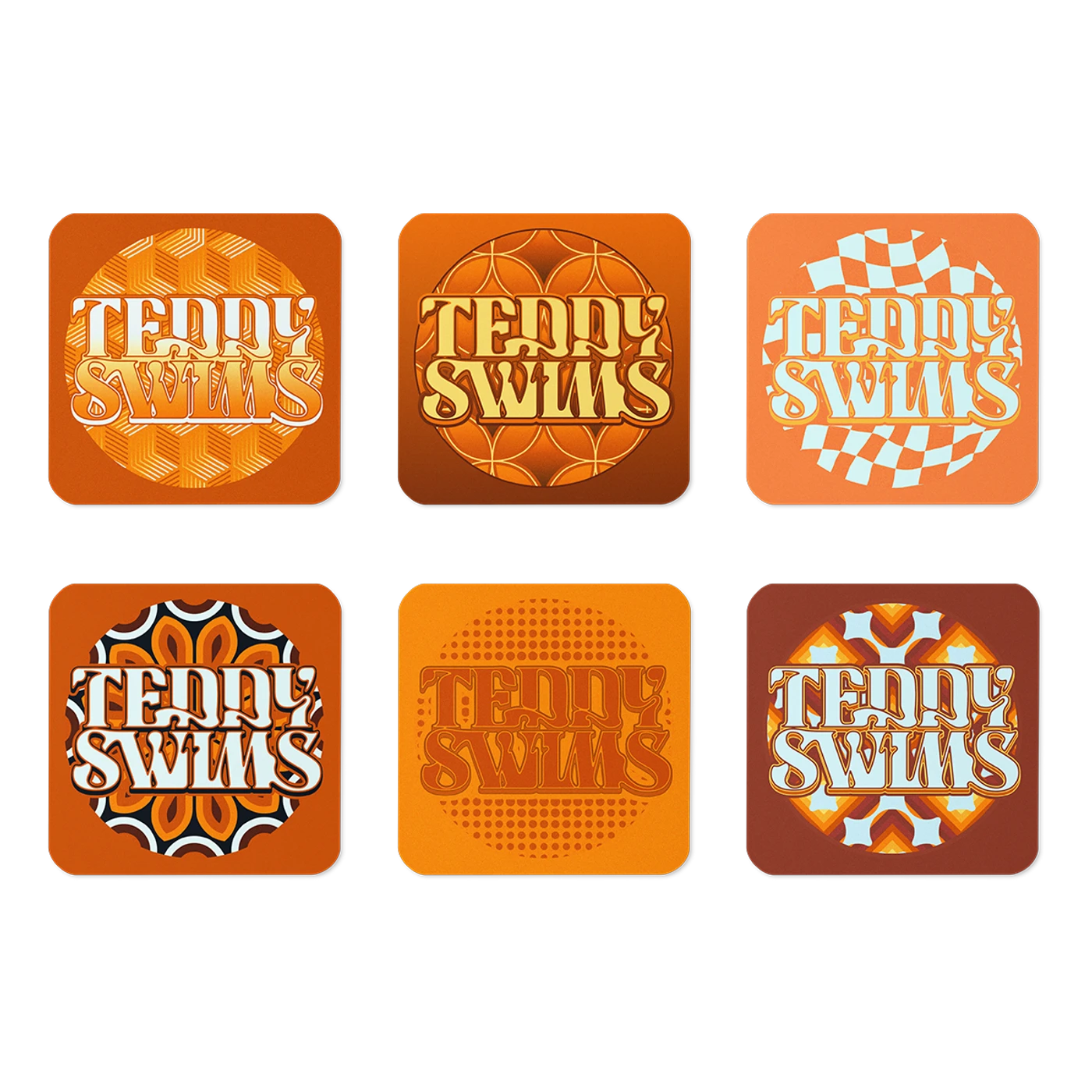 Teddy Swims Apple Juice Coaster Set