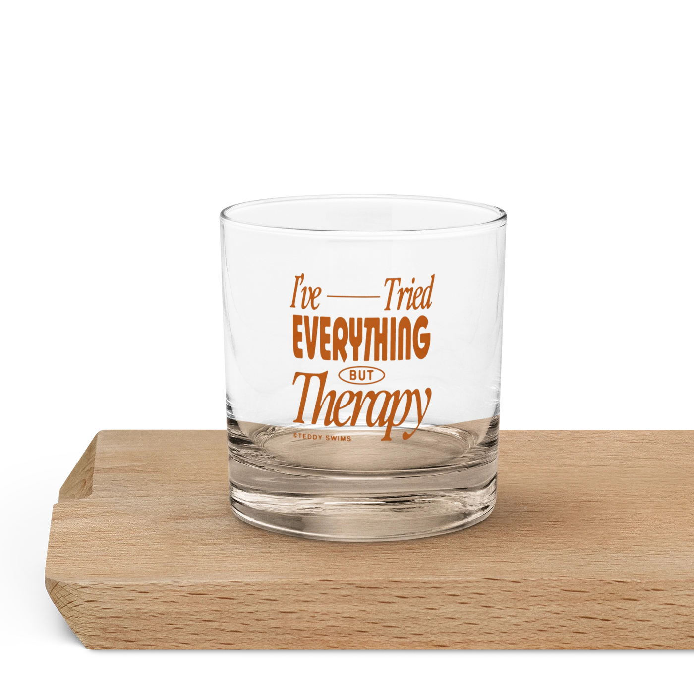 Teddy Swims I've Tried Everything Rocks Glass