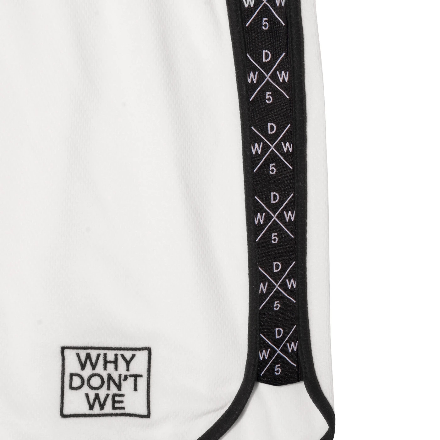 Why Don't We Panel Shorts (White)