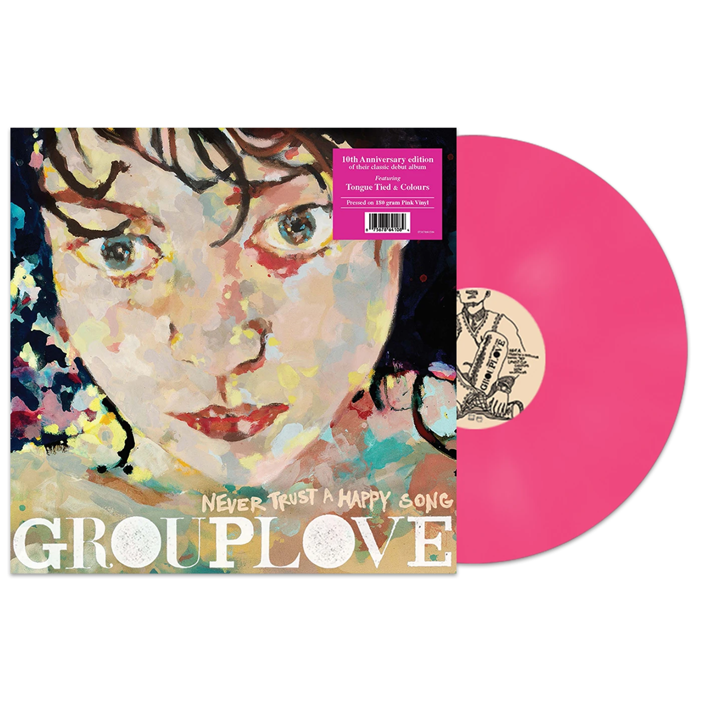 GROUPLOVE Never Trust A Happy Song (10th Anniversary Edition) (Pink) (Vinyl)