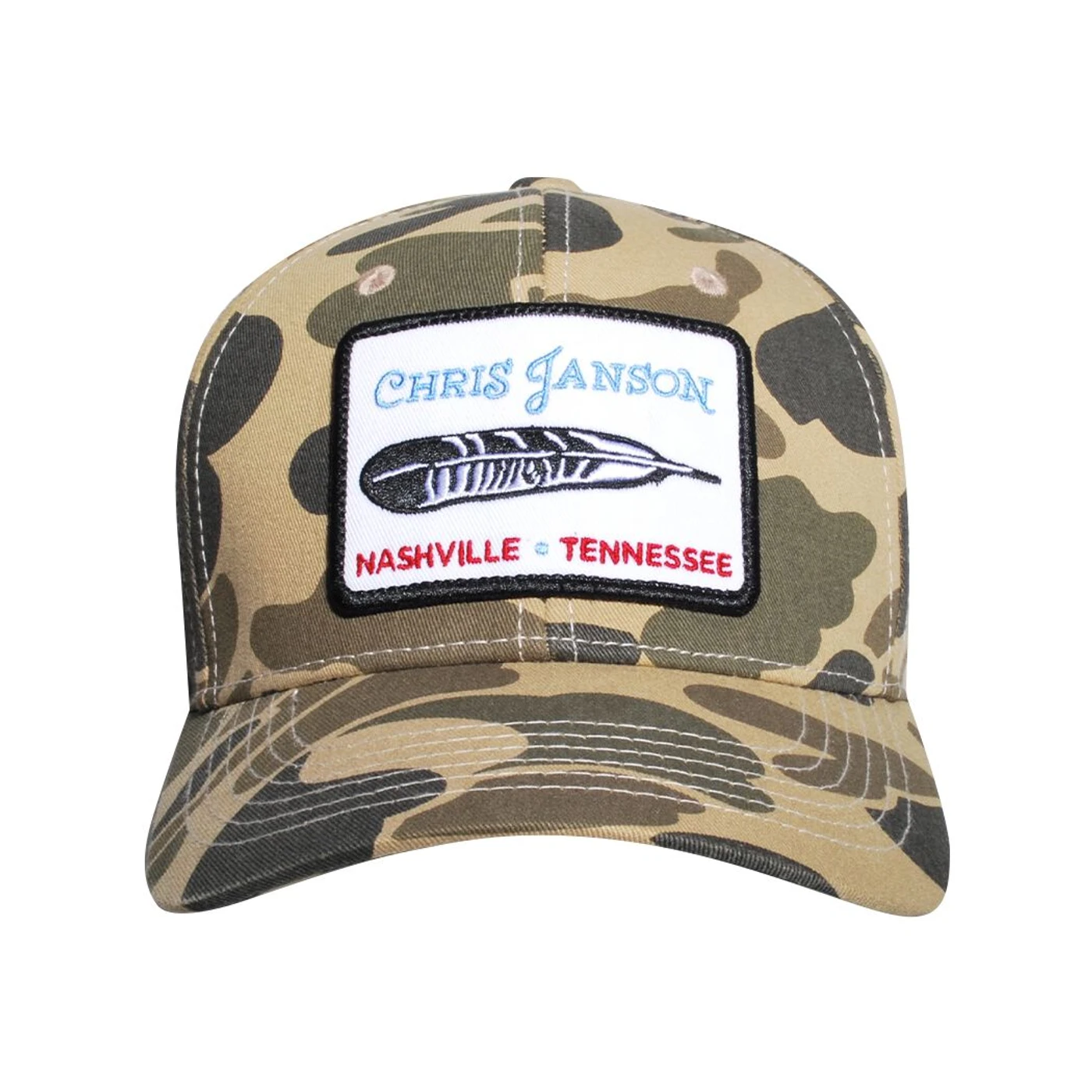 Chris Janson Camo Feather Hat